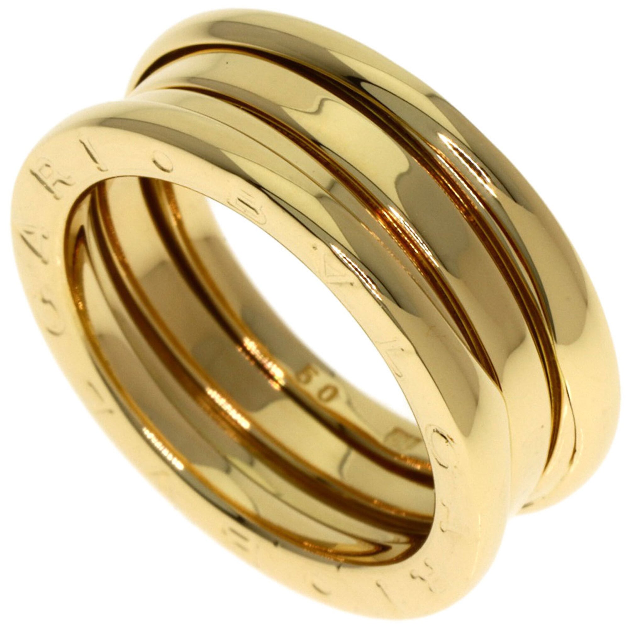 Bulgari B-zero1 2-band ring #50, 18K yellow gold, women\'s BVLGARI