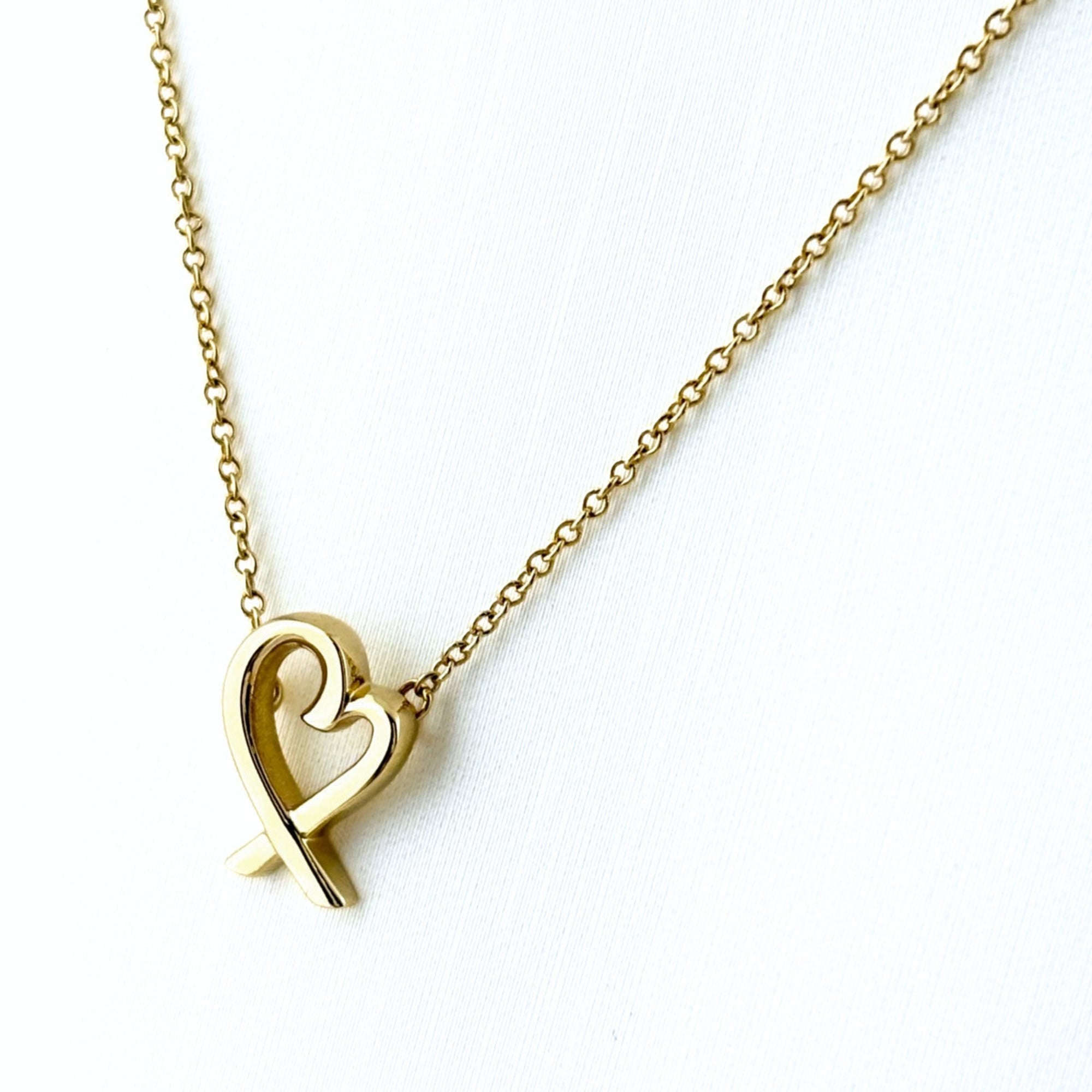 Tiffany & Co. Loving Heart Necklace, Yellow Gold (750), Pendant Women\'s.