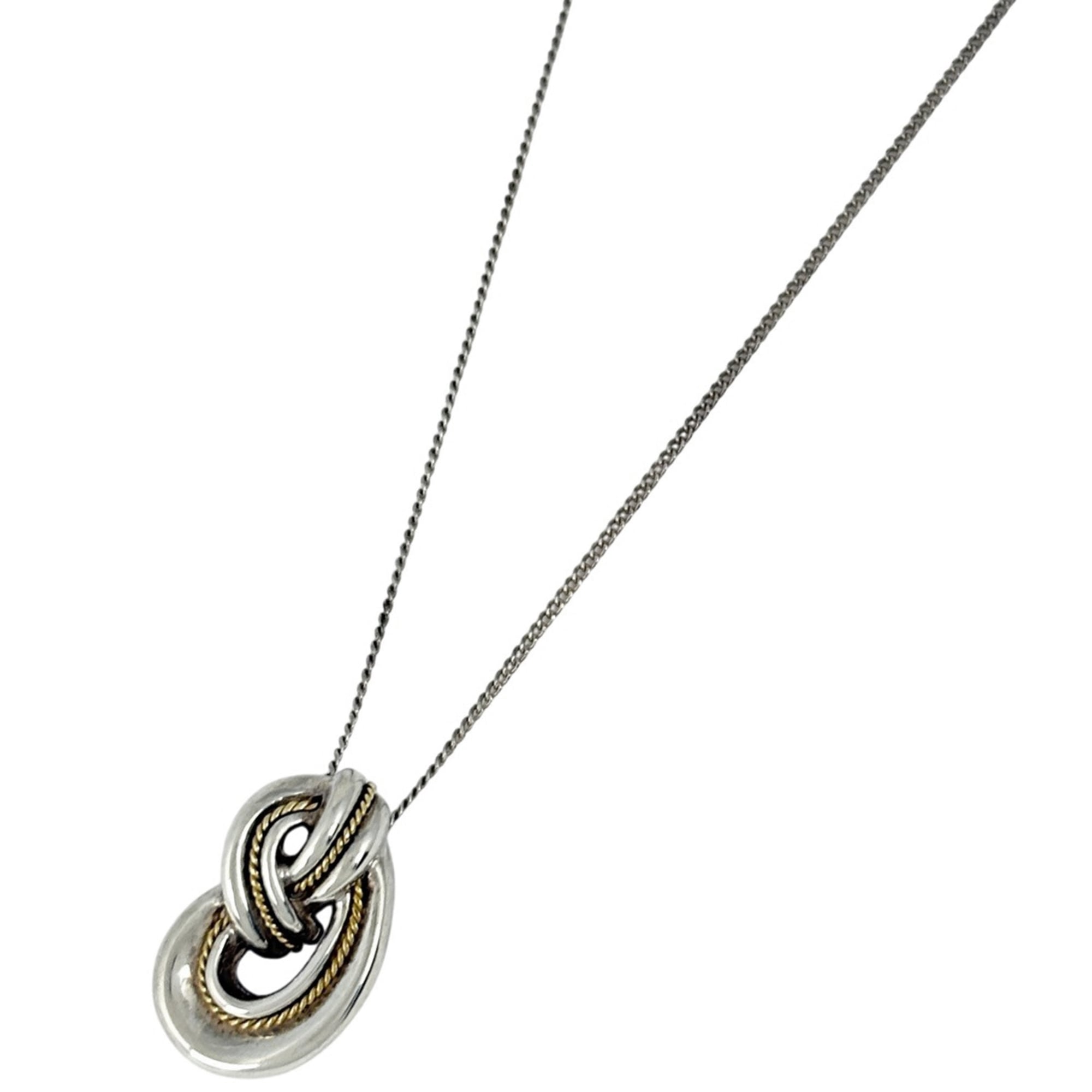 Tiffany & Co. Twist Knot Rope Necklace, Sterling Silver 925, Silver, Women\'s