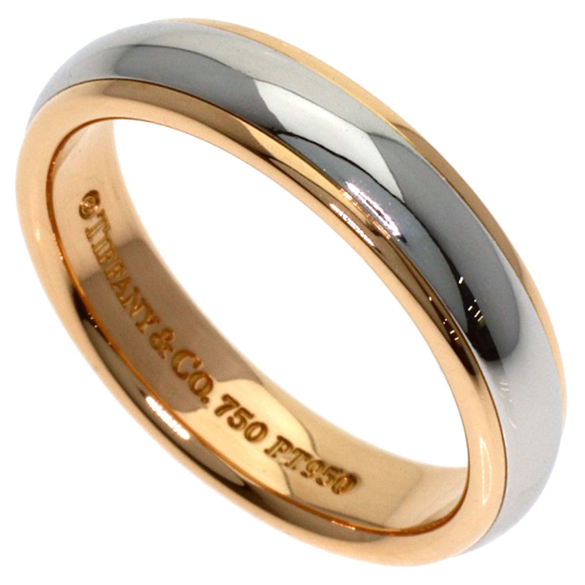 Tiffany & Co. Wedding Ring, 18K Pink Gold/PT950, Women\'s.