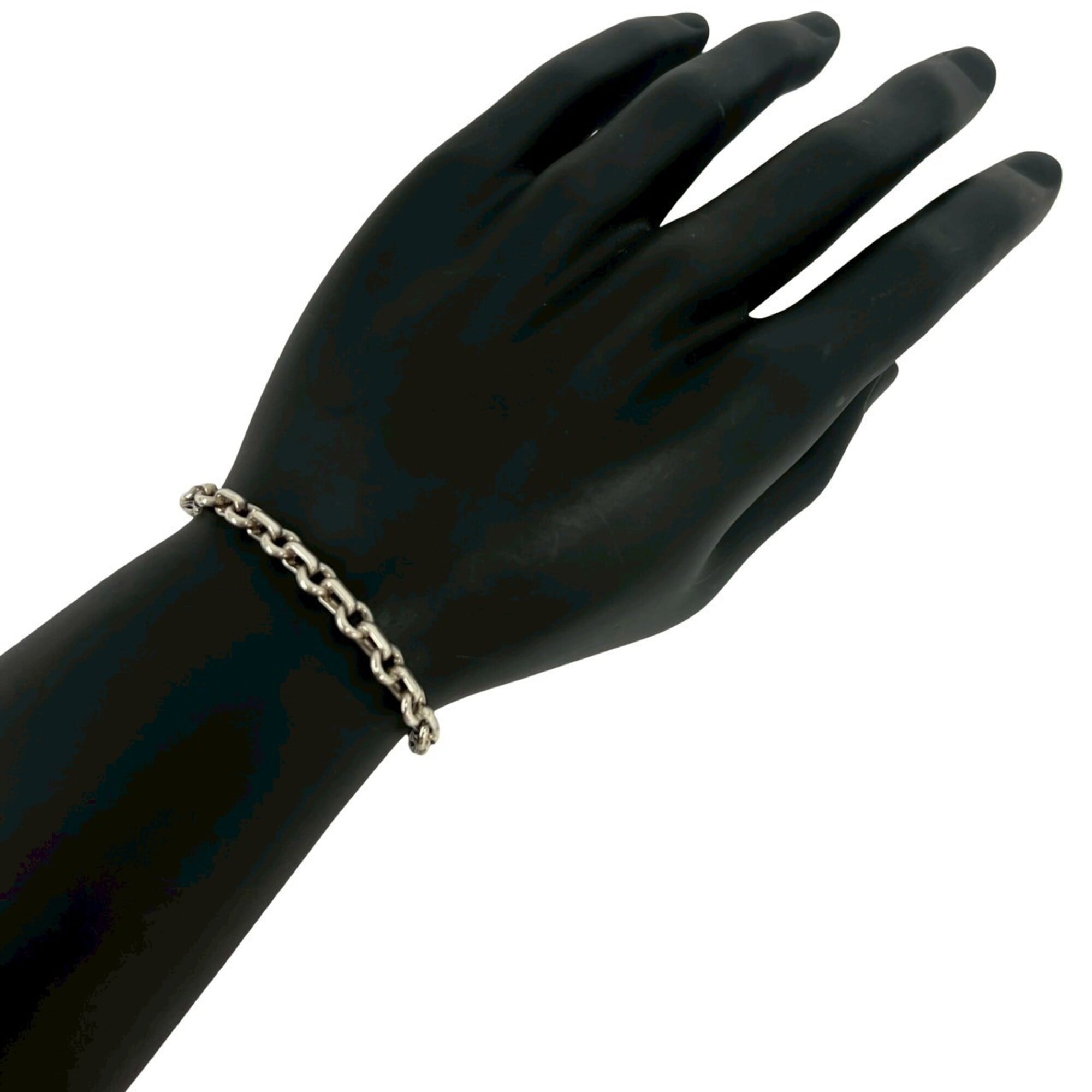 TIFFANY&Co. Tiffany Vintage Donut Chain Bracelet, Sterling Silver 925 Bangle, 32255