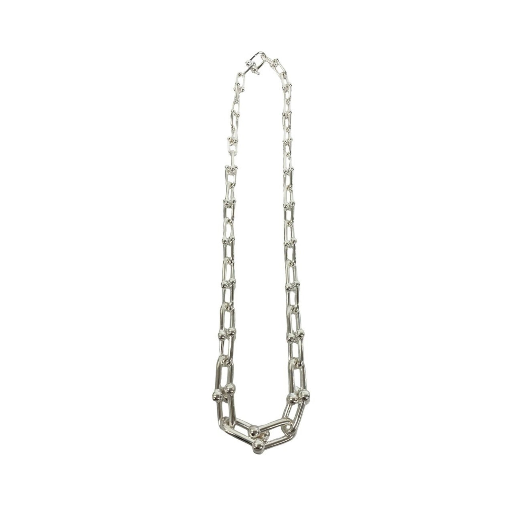 TIFFANY&Co. Tiffany HardWear Graduated Link Necklace, Sterling Silver 925, Accessory 808-7
