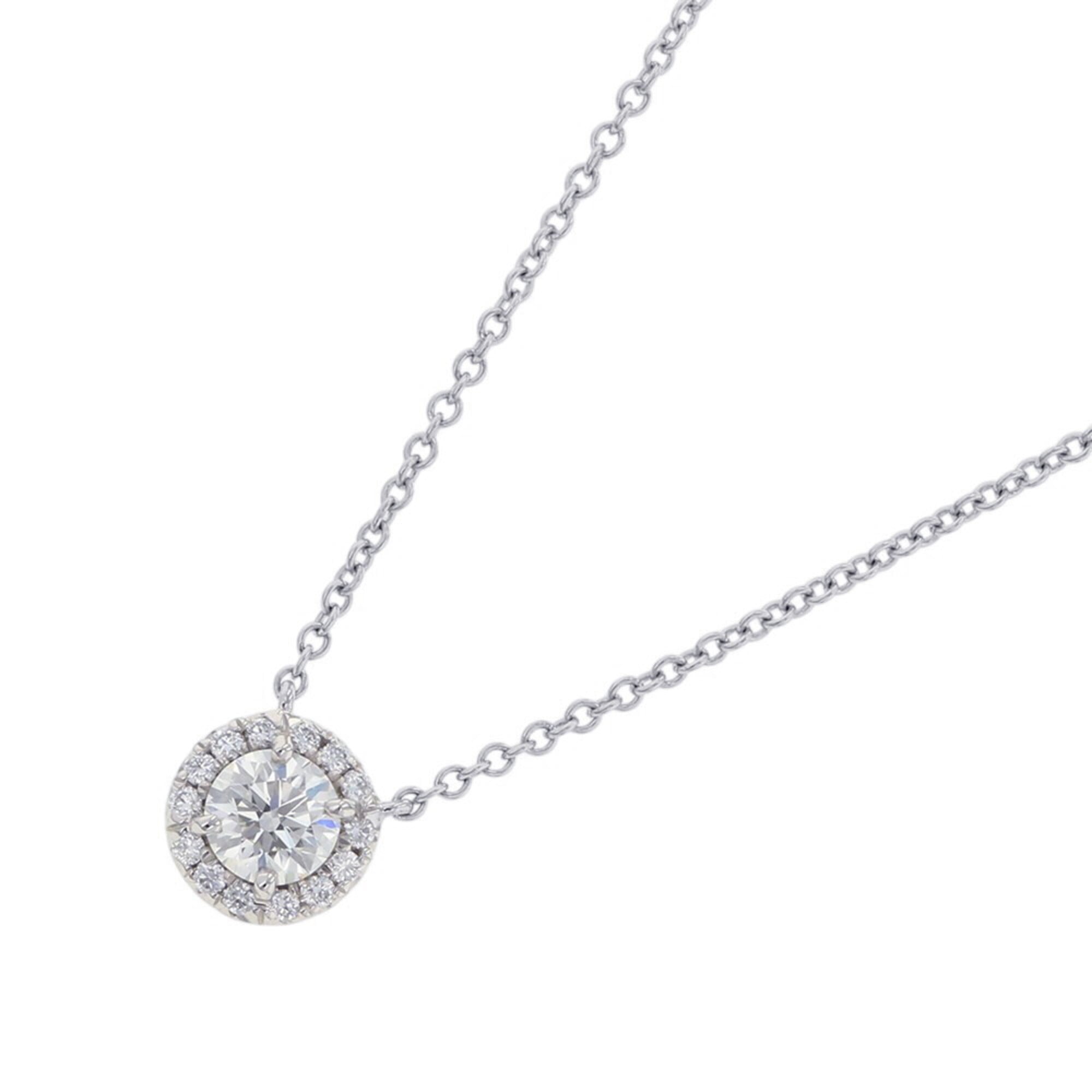 Tiffany & Co. Soleste Pendant Necklace with 0.28ct Diamond Center Stone, Platinum 950.
