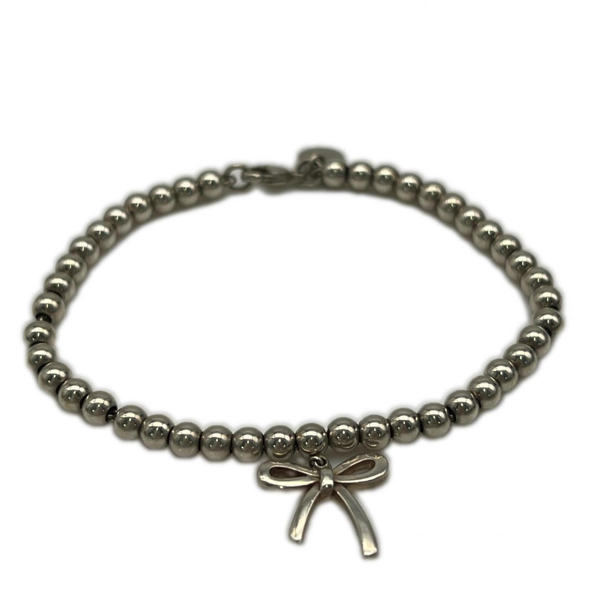 TIFFANY&Co. Ball Chain Ribbon Bracelet AG925 - for Women