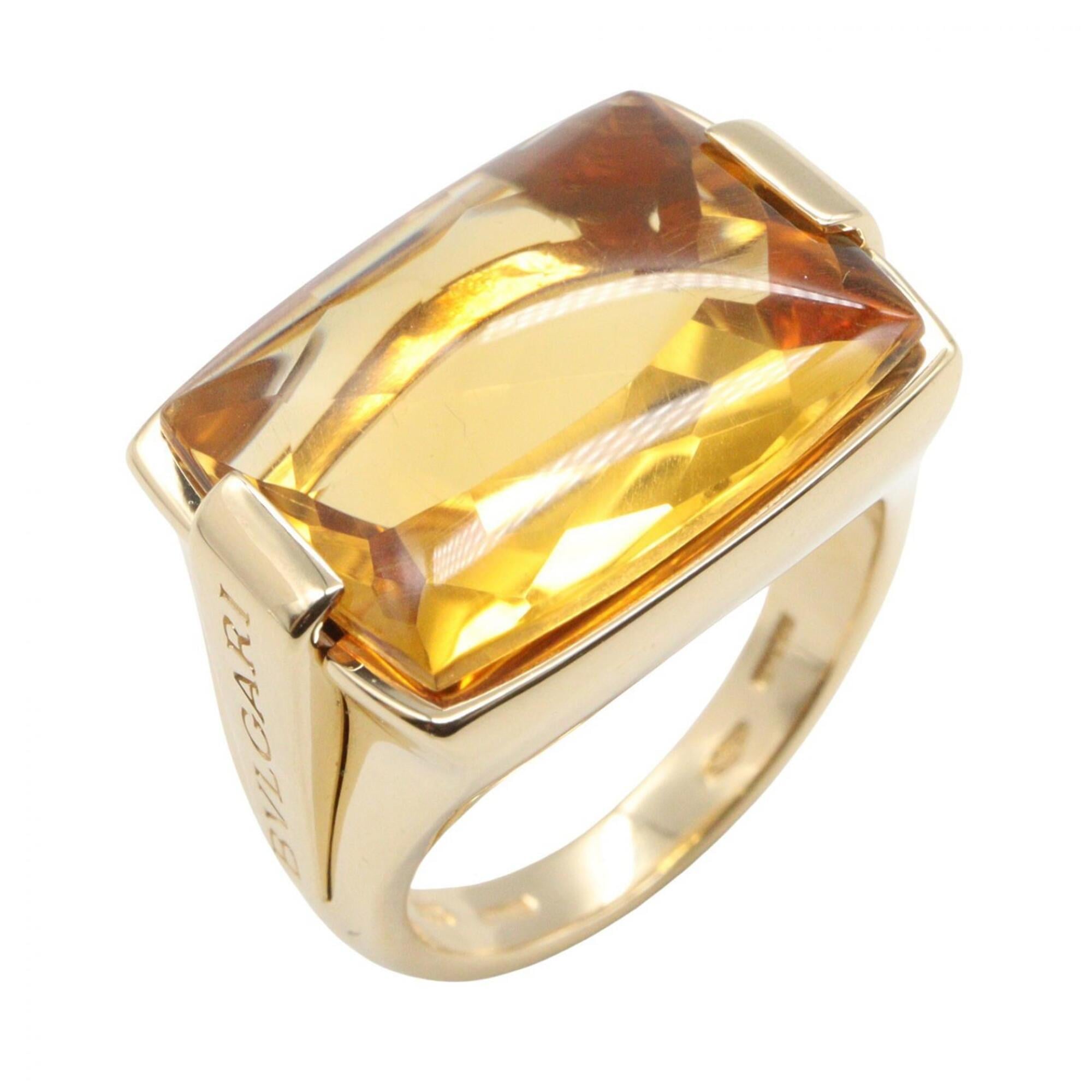Bulgari BVLGARI Allegua Ring Citrine Jewelry 18K (Yellow Gold) Women\'s Gold Yellow