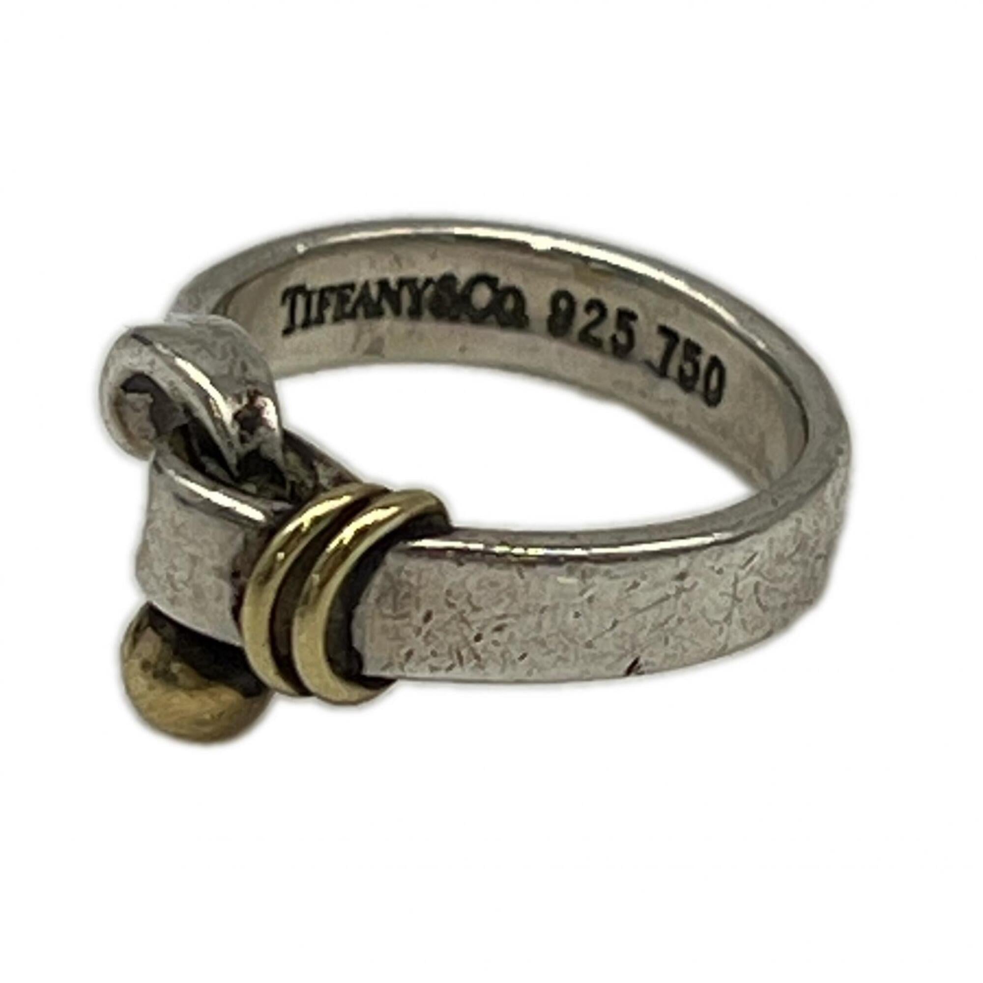 TIFFANY&Co. Hook & Eye Ring SV925 18K - Ring, Silver, Gold, Women\'s
