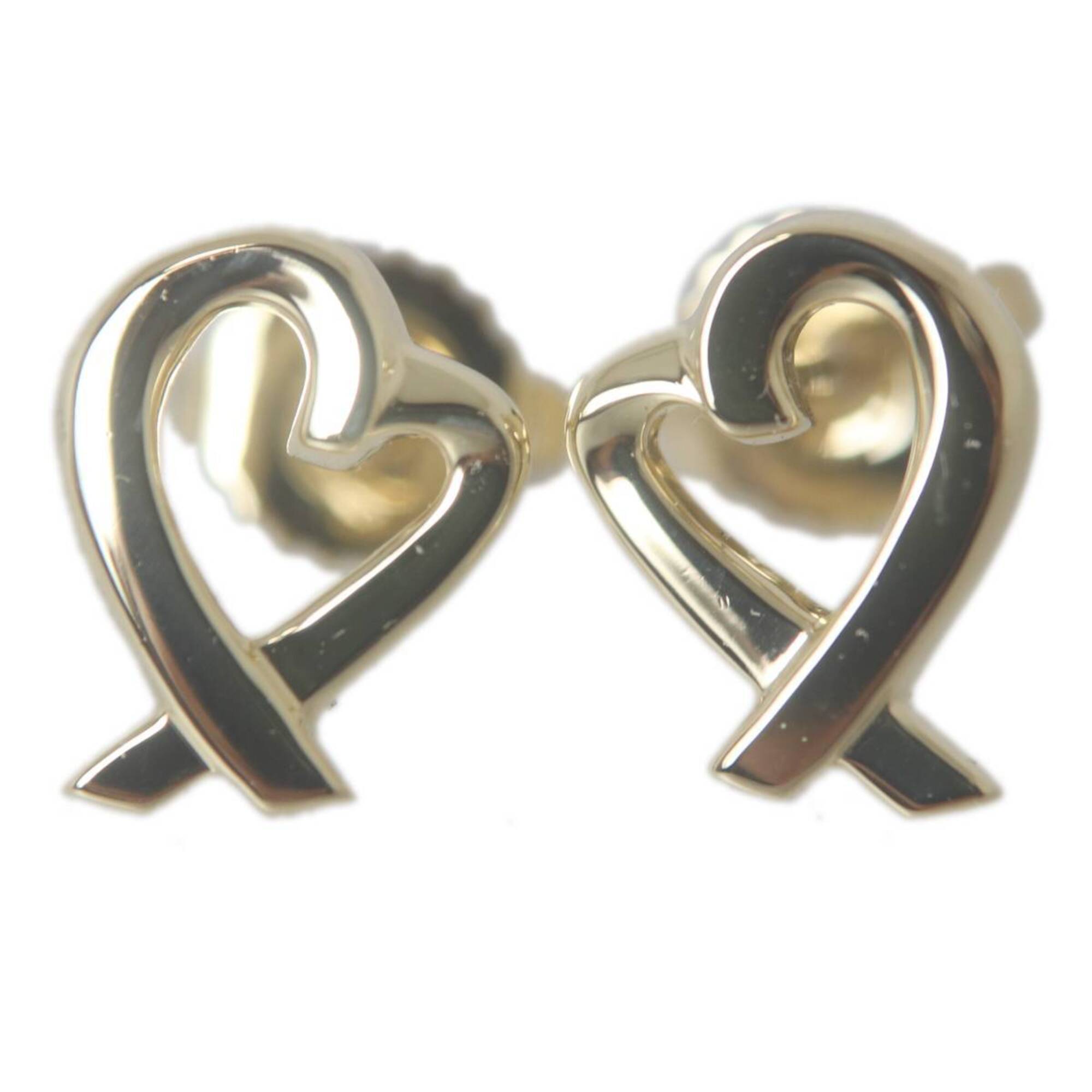 Tiffany & Co. Loving Heart Earrings, 18K Gold (stamped 750). Weight: Approx. 1.2g (per earring)