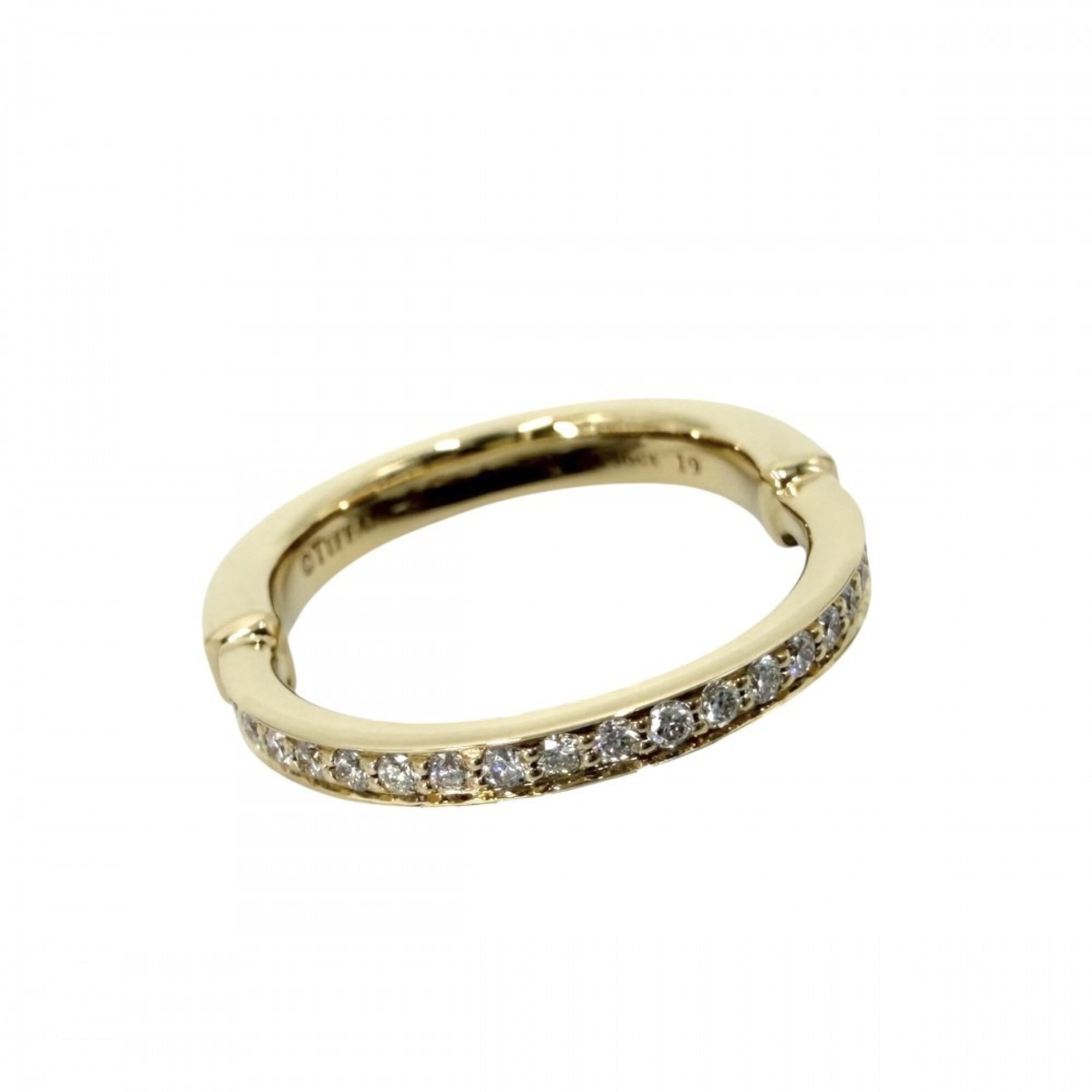 Tiffany & Co. Rock Ring for Men and Women, 18K Yellow Gold (750), Size 19, Approx. 3.9g, Diamond 0.3