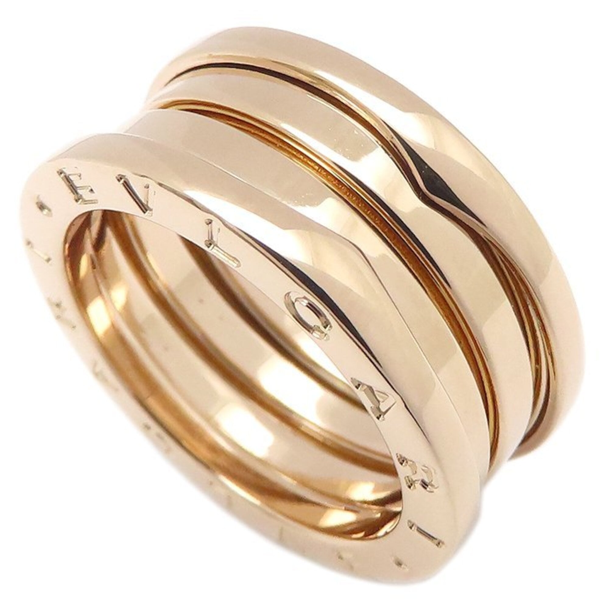 BVLGARI B.zero1 Ring, 3-band, Size S, #53, 18KPG, Women\'s, 295703