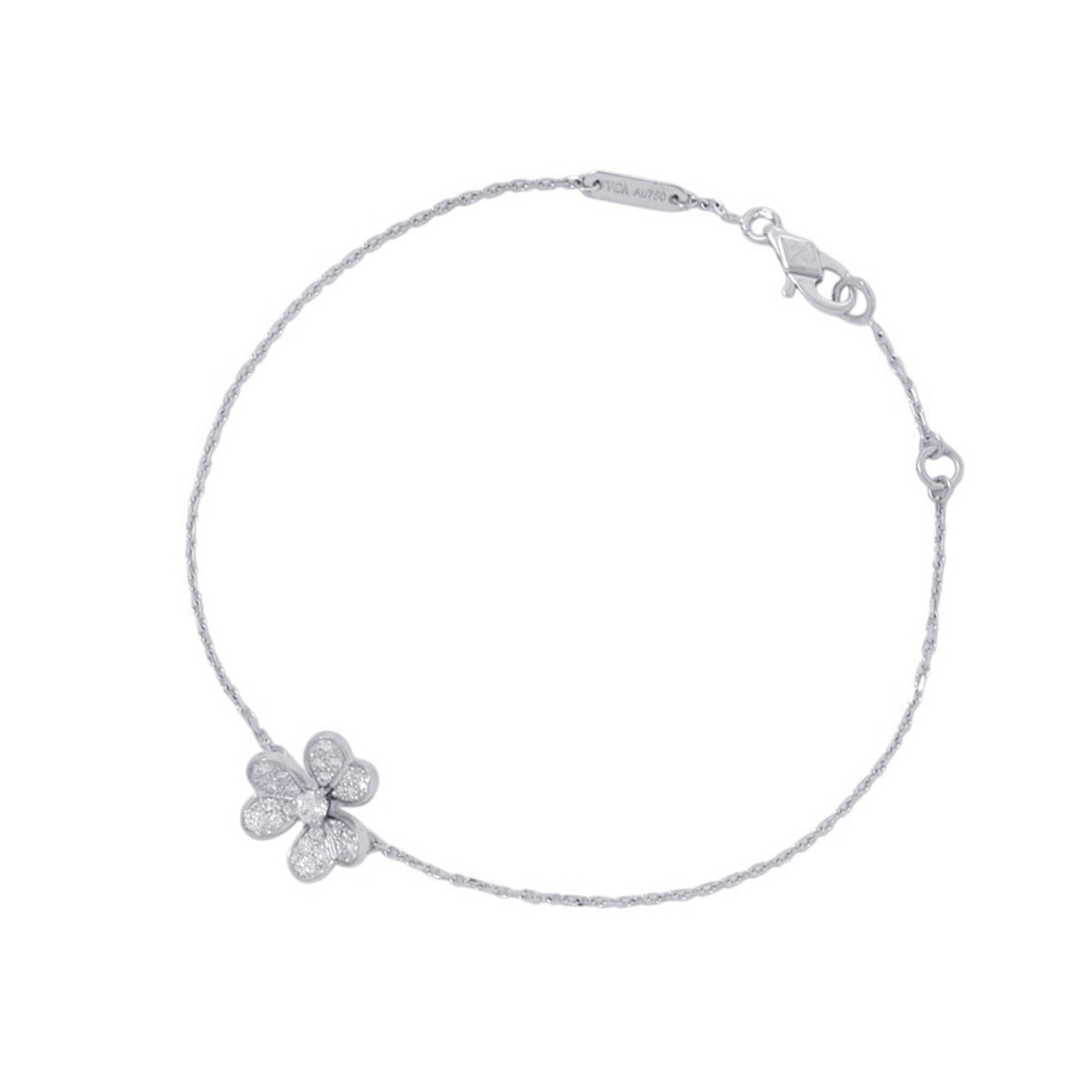 Van Cleef & Arpels Frivole Mini Bracelet, 25 Diamonds (0.21ct total), 18K White Gold (VCARP3W200)