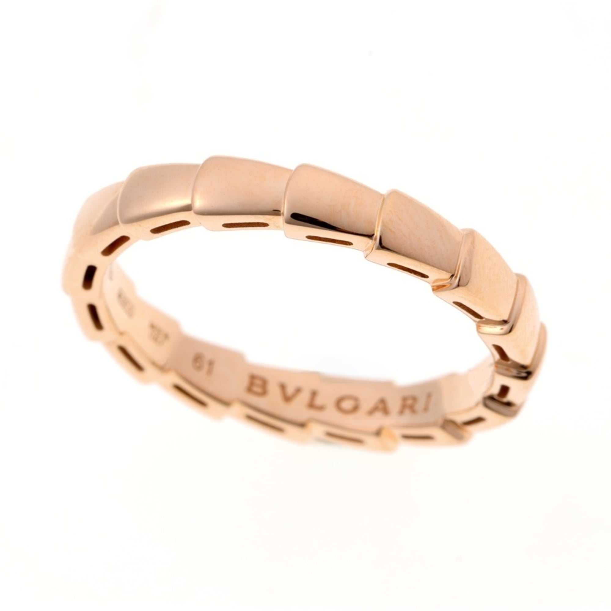 Bulgari BVLGARI Serpenti Viper Ring 349654 349643 Au750 18KPG Pink Gold #21
