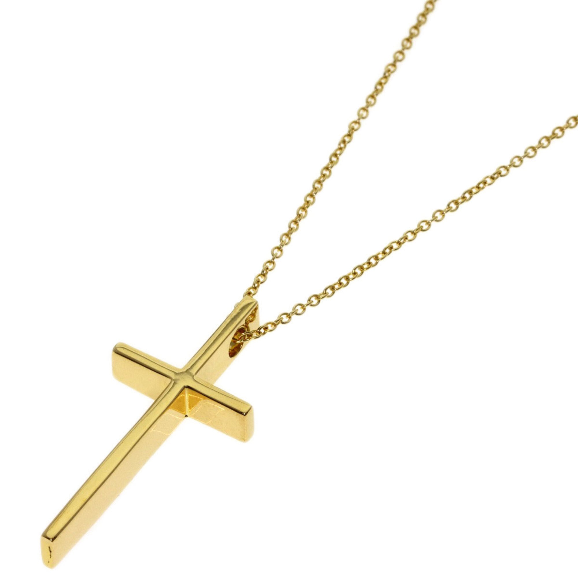 Tiffany & Co. Cross Necklace, 18K Yellow Gold, Women\'s.