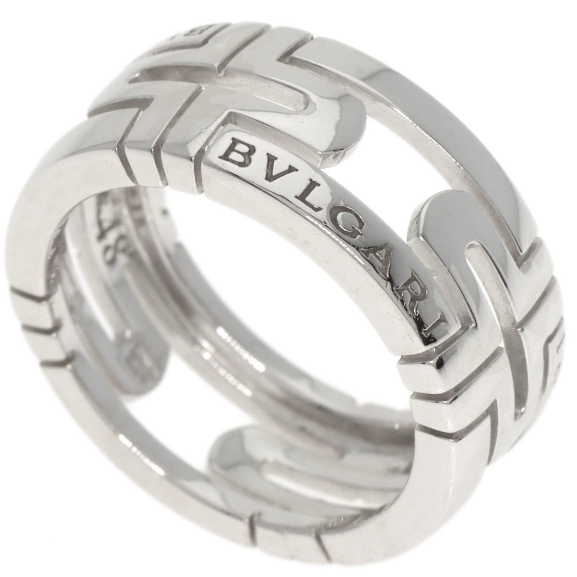 Bulgari Parentesi Open #48 Ring, 18K White Gold, Women\'s BVLGARI