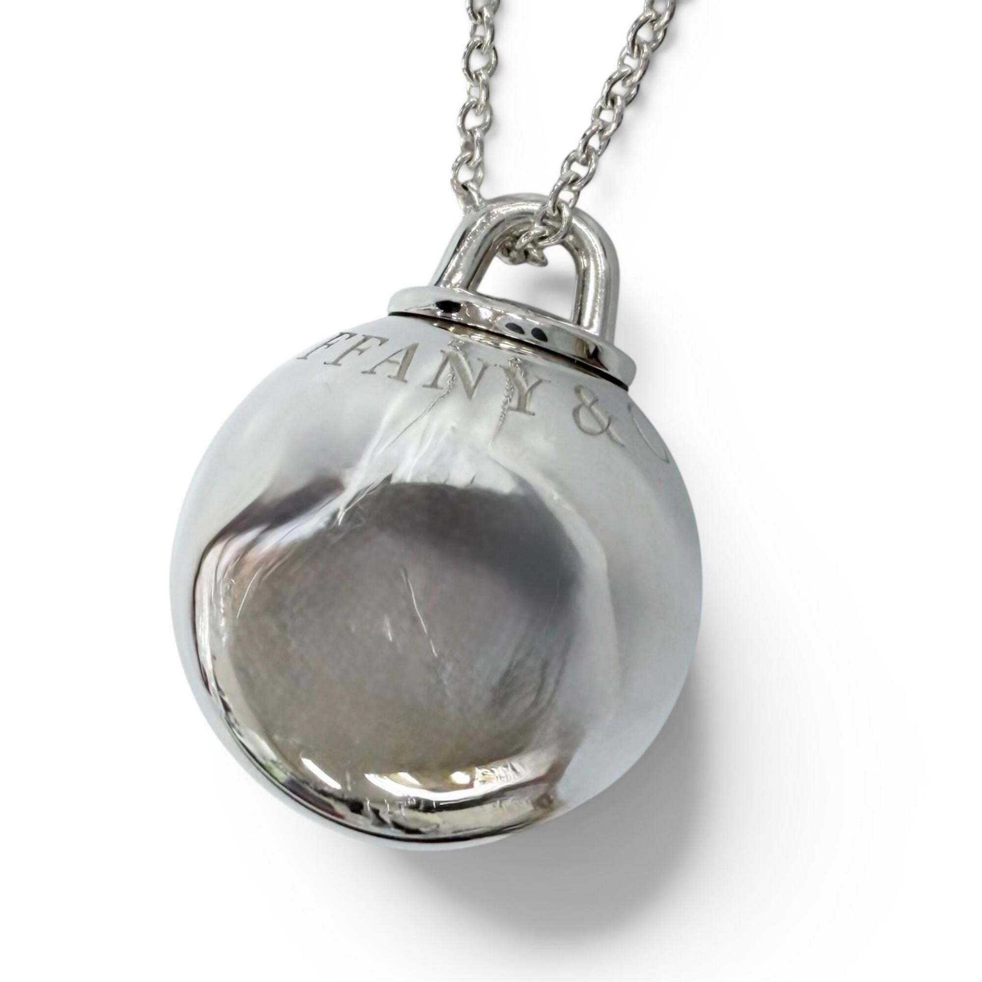TIFFANY&Co. Tiffany HardWear Ball Necklace AG925 Pendant Accessory Silver Weight 14.9g Women\'s