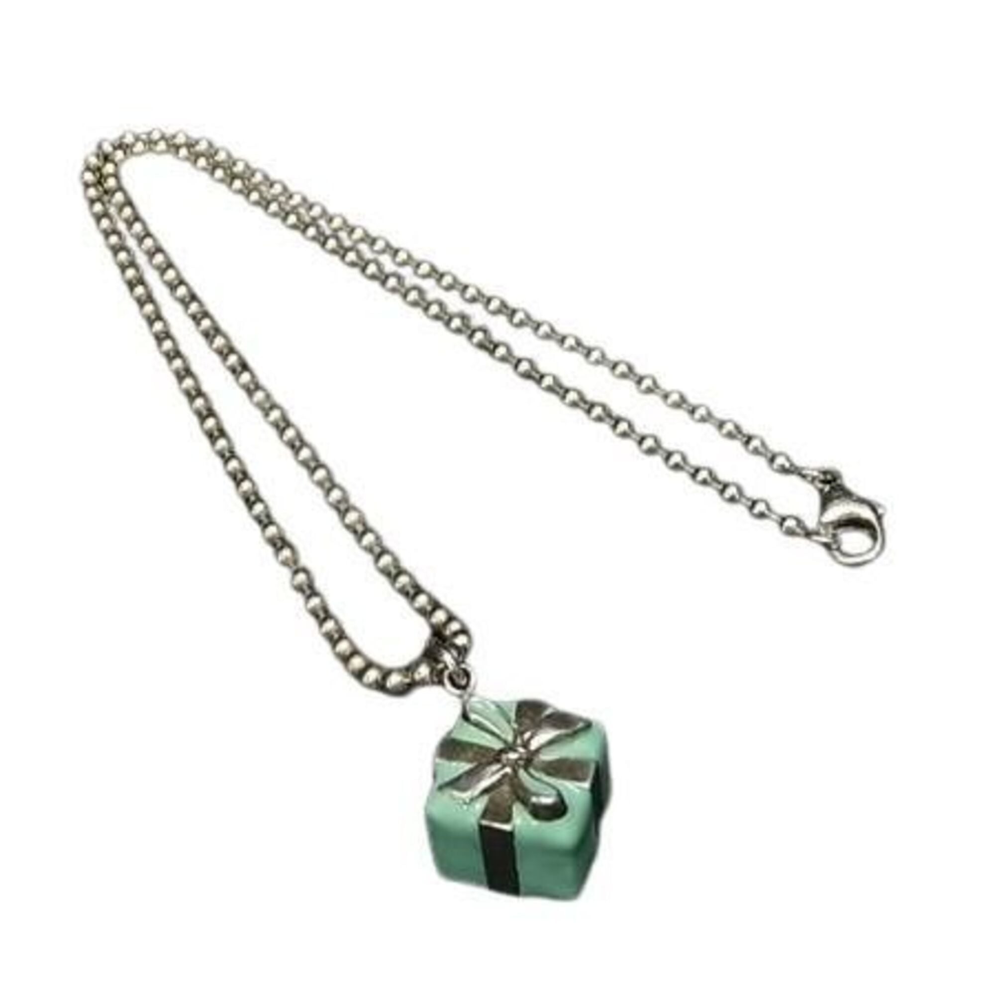 TIFFANY & Co. Tiffany Necklace Blue Box Silver SV925 Women\'s Pendant