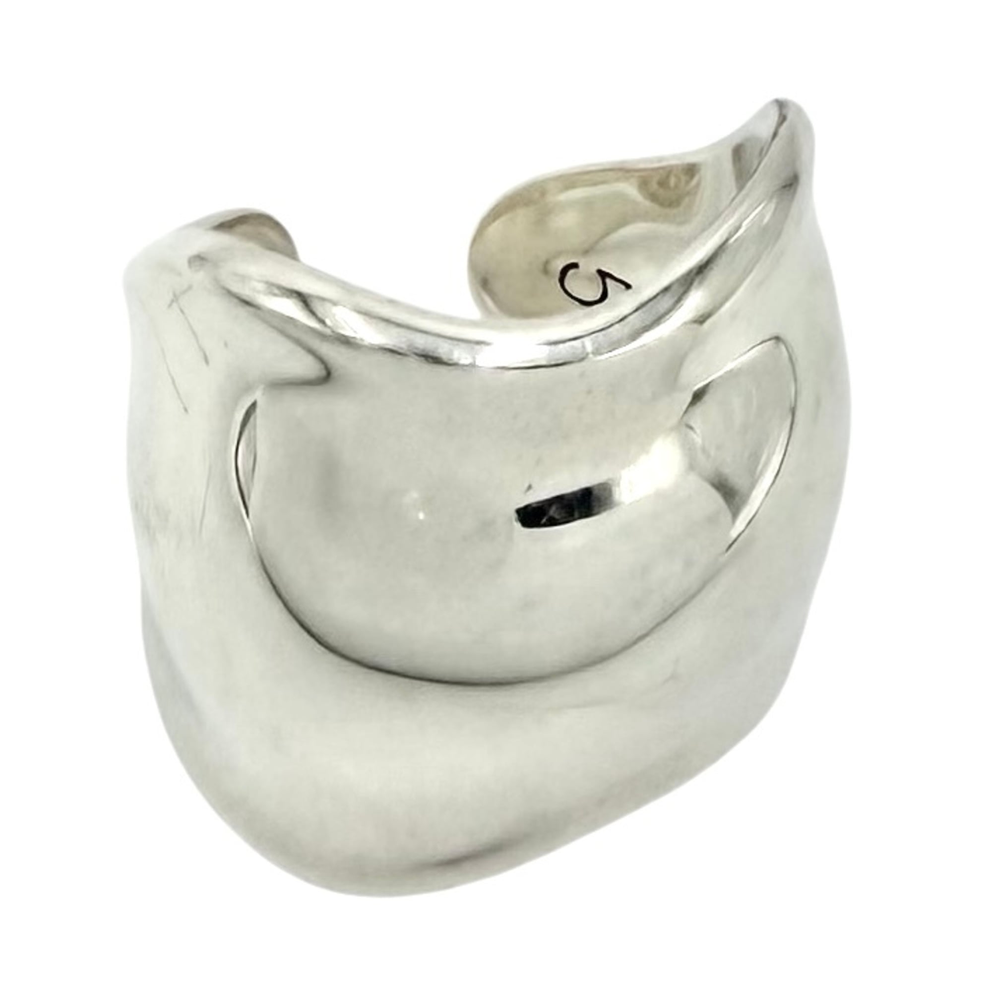 Tiffany & Co. Women\'s Elsa Peretti Bone Cuff Ring, Size 5, Sterling Silver 925, Approx. 74238300, 8