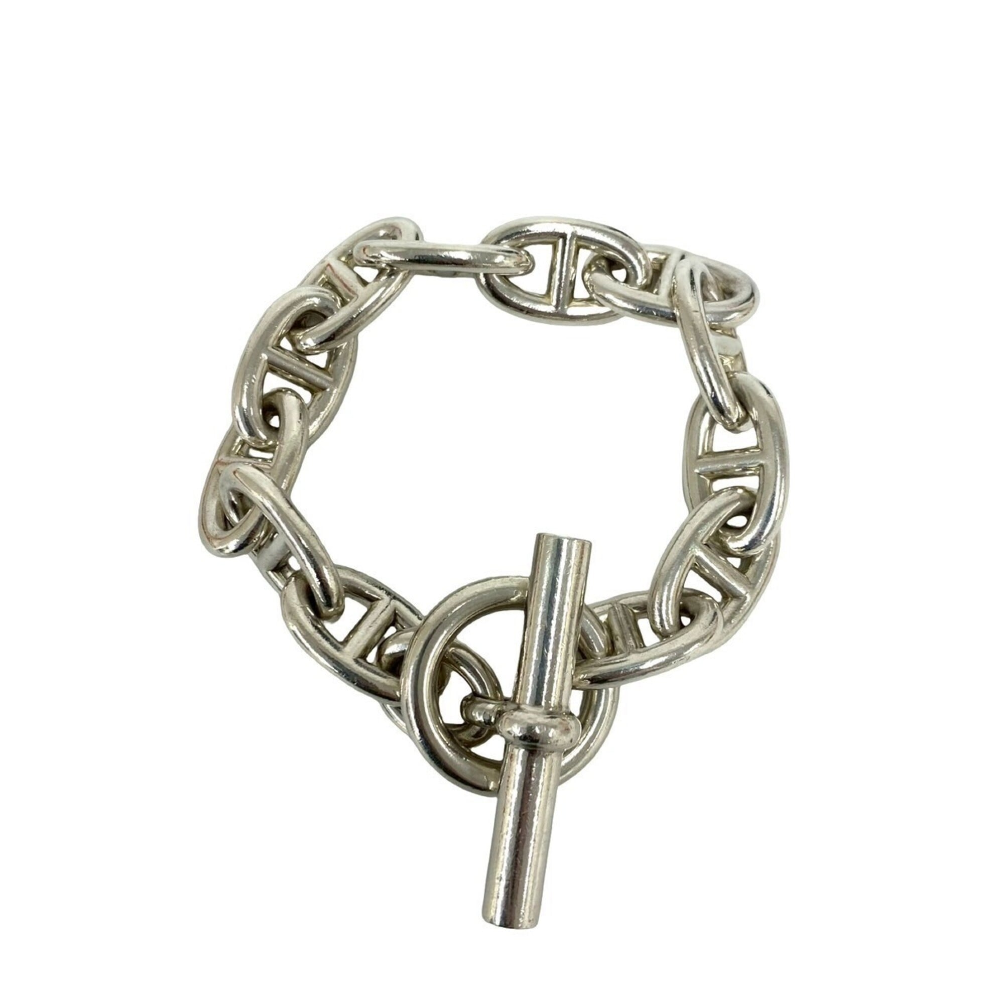 HERMES Chaine d\'Ancre TGM 12-link bracelet, 925 sterling silver, accessory, 40660