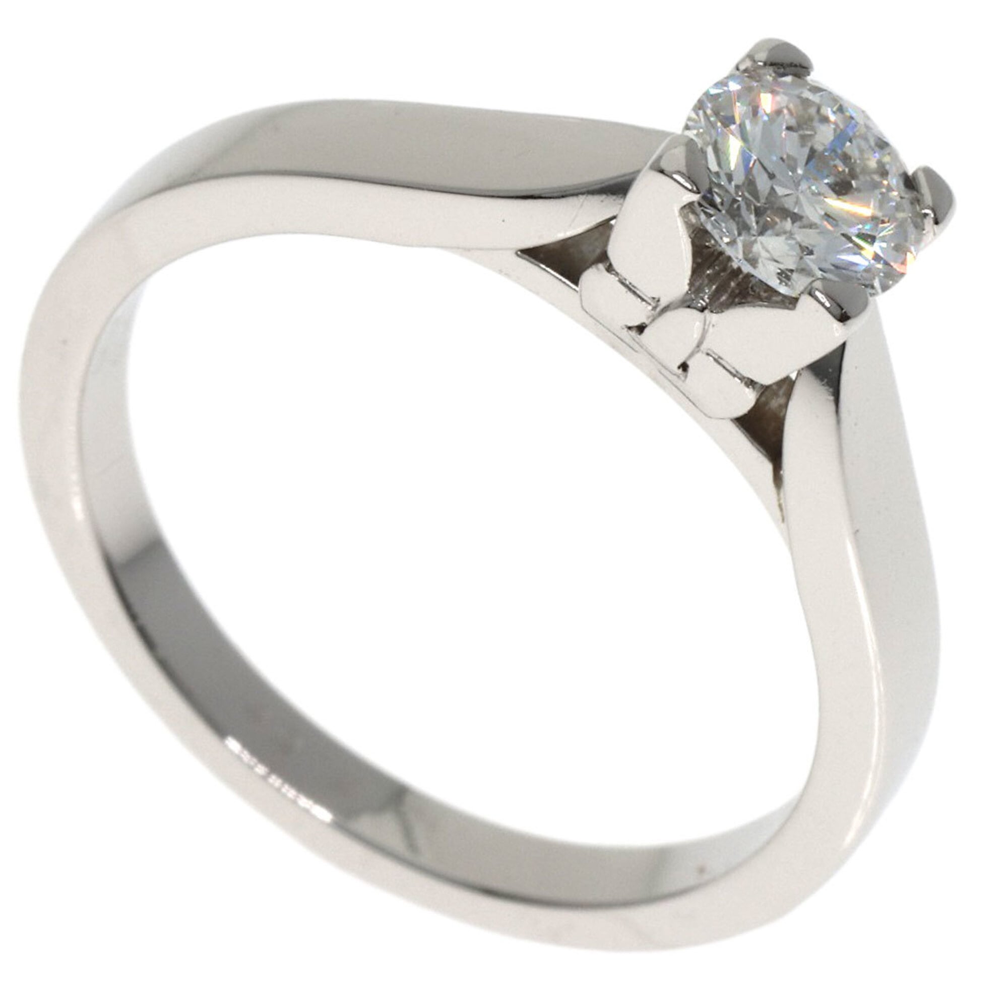 Van Cleef & Arpels Papillon Diamond Ring, Size 49, VVS2 Clarity, Platinum PT950, Women\'s.