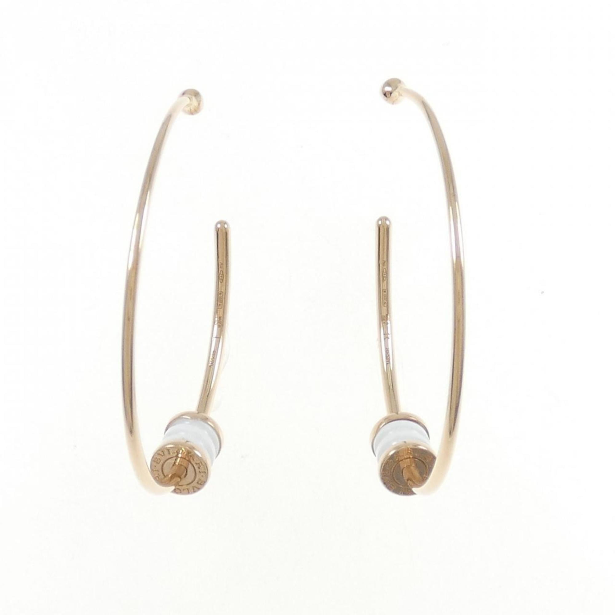 Bvlgari Bulgari 750YG Ceramic Earrings