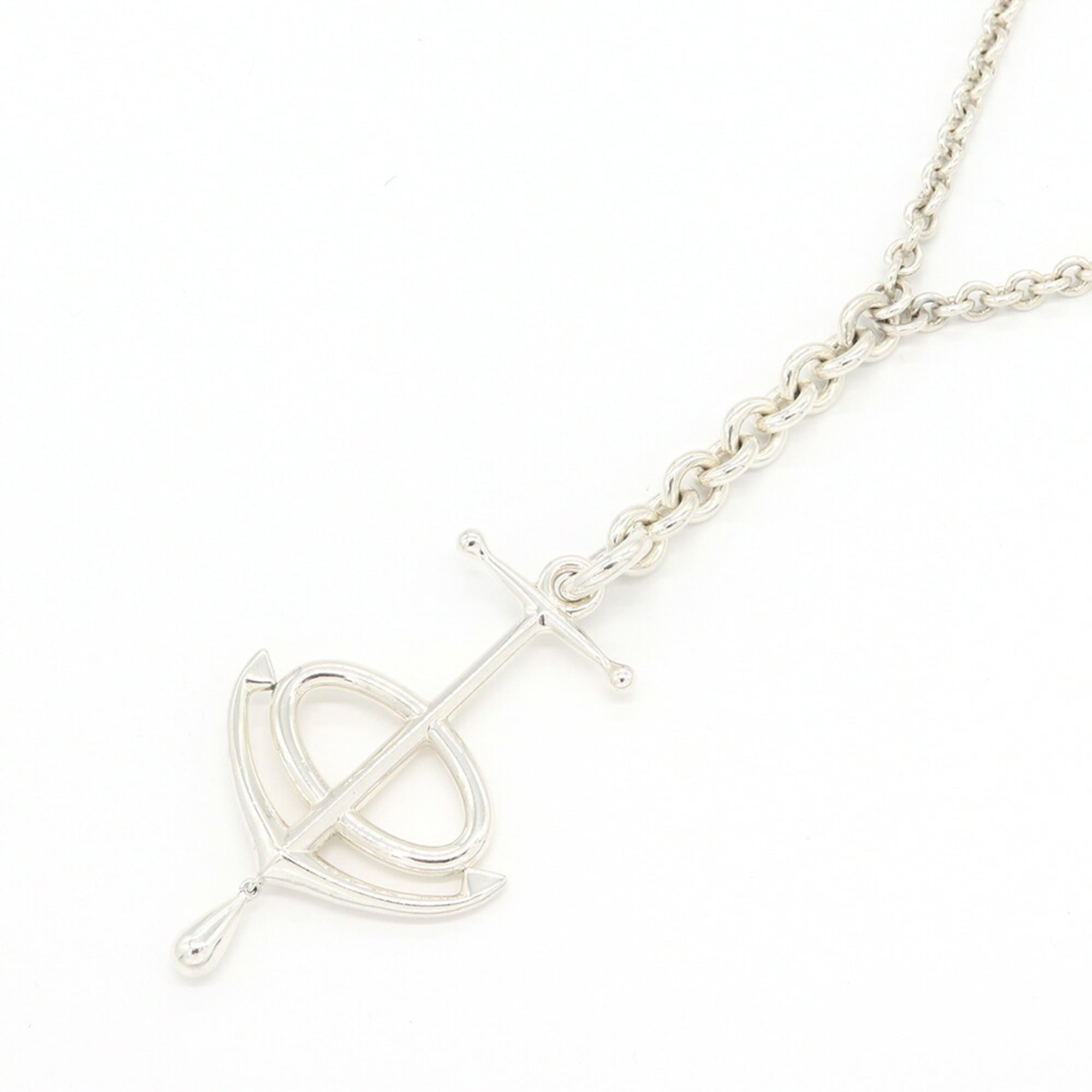 Hermes Grand Large Sterling Silver 925 Necklace Chaine d\'Ancre Pendant Anchor Chain for Women