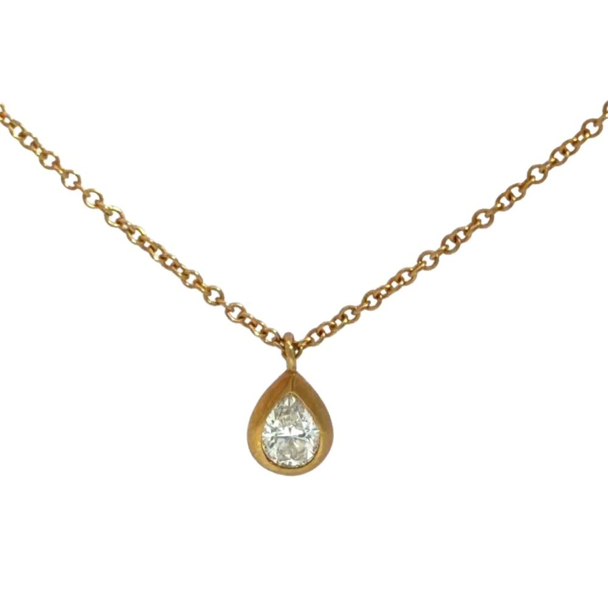 Tiffany & Co. By the Yard Necklace, Diamond, 18K Yellow Gold, 2.0g, Pear Shape, Women\'s.