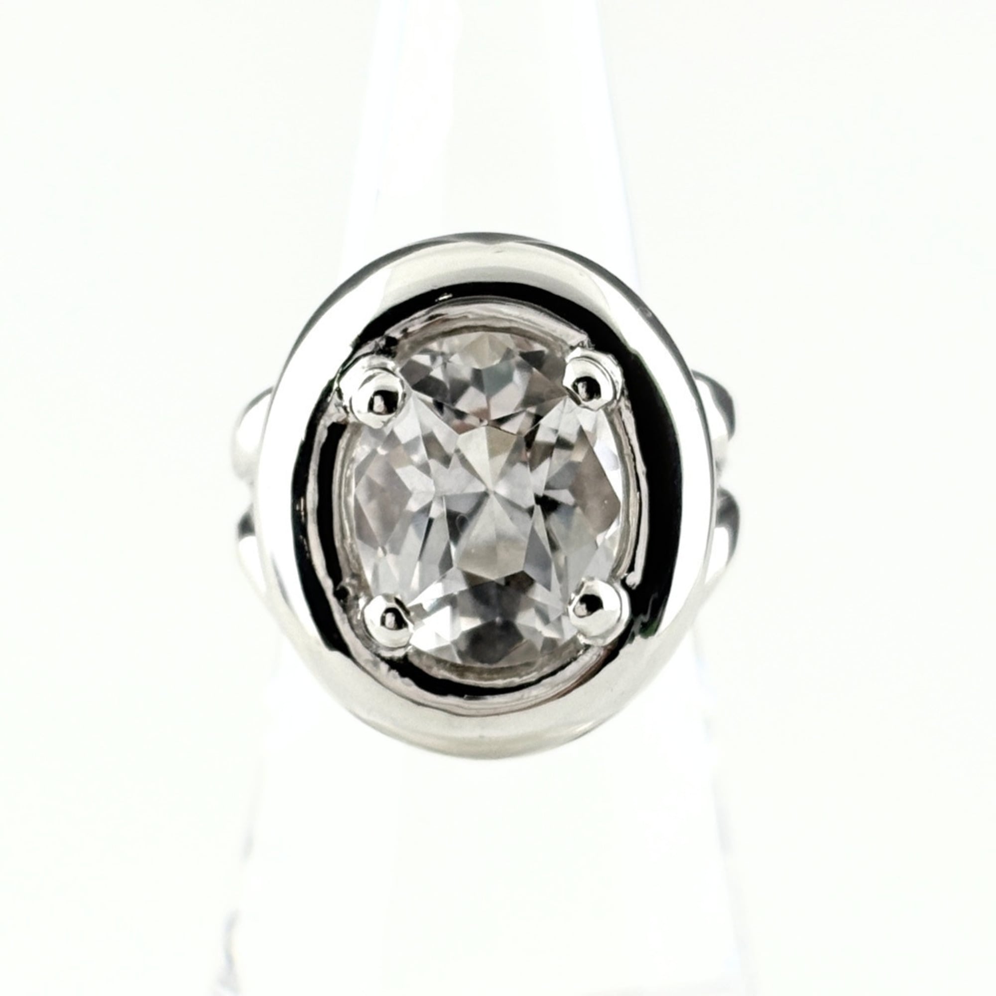 Hermes HERMES Gaucho Ring Silver Topaz SV Women\'s