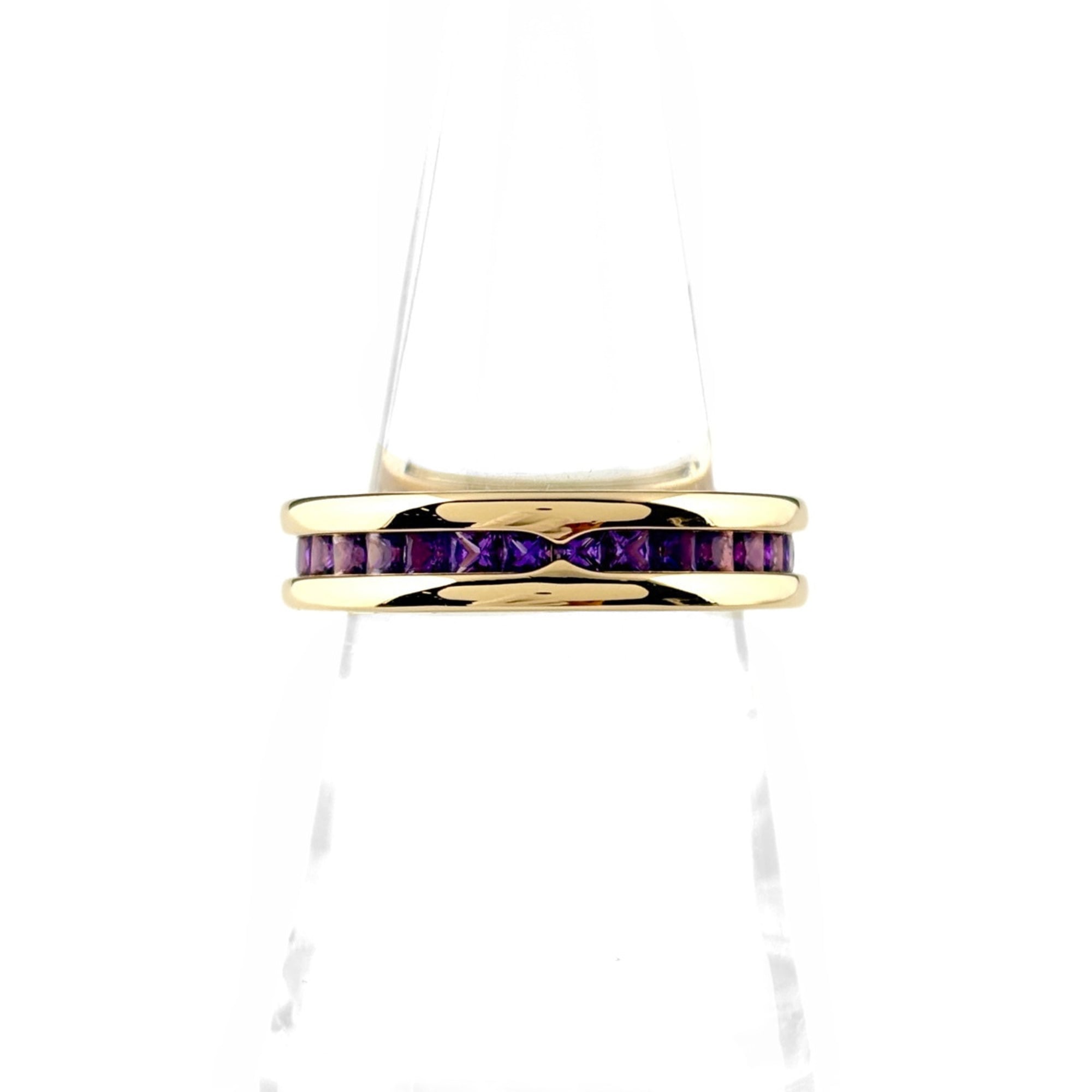 Bulgari BVLGARI B-ZERO1 Ring YG Yellow Gold 1-Band 750 Amethyst Women\'s