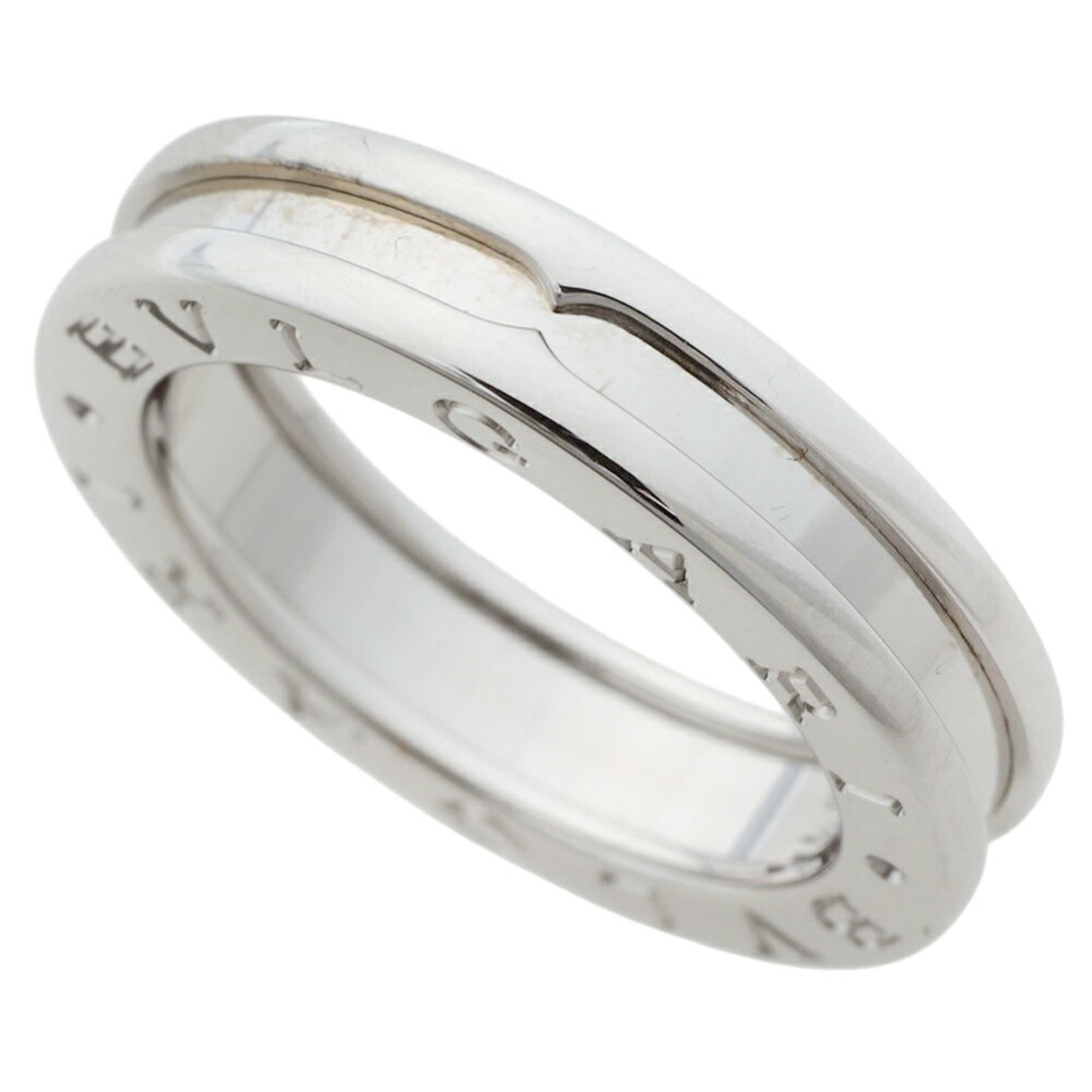Bulgari BVLGARI 7.3g B.zero1 Ring, 1-band ring, 18KWG white gold, size #51 (approx. US 11).