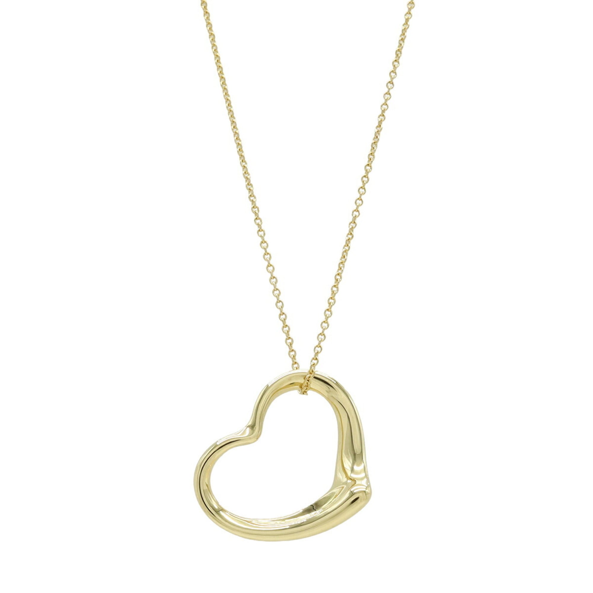 TIFFANY&Co. Tiffany & Co. Elsa Peretti Heart Necklace Pendant 18KYG 750YG Yellow Gold