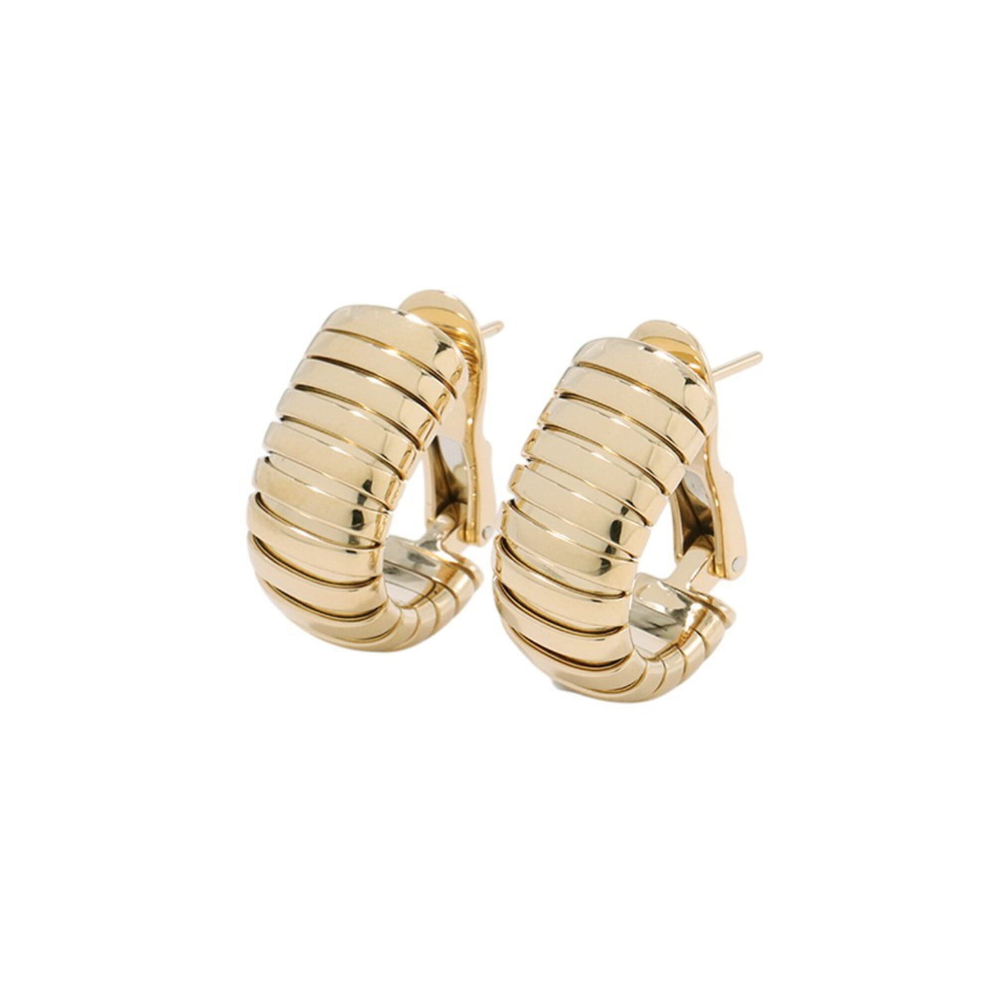 Bulgari Tubogas Earrings, 18K Yellow Gold, BVLGARI