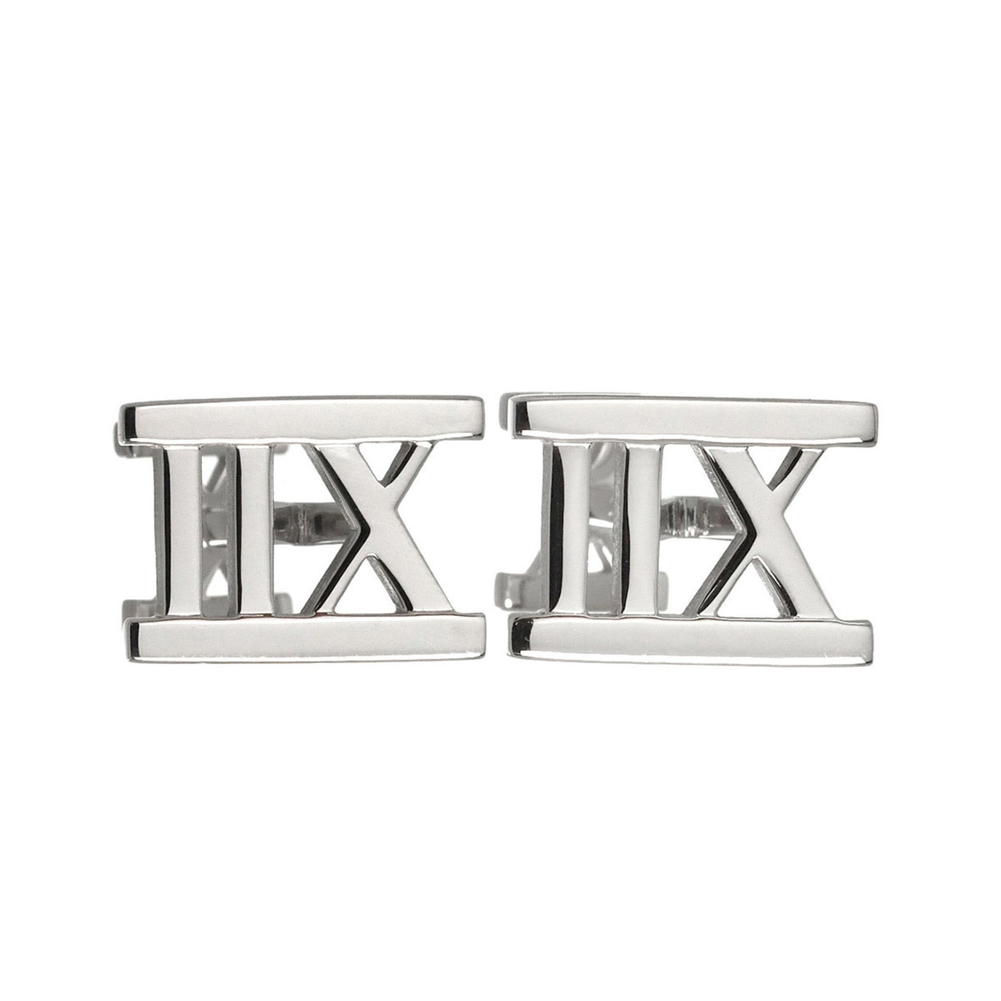 Tiffany & Co. Atlas Cufflinks 18K WG White Gold 750