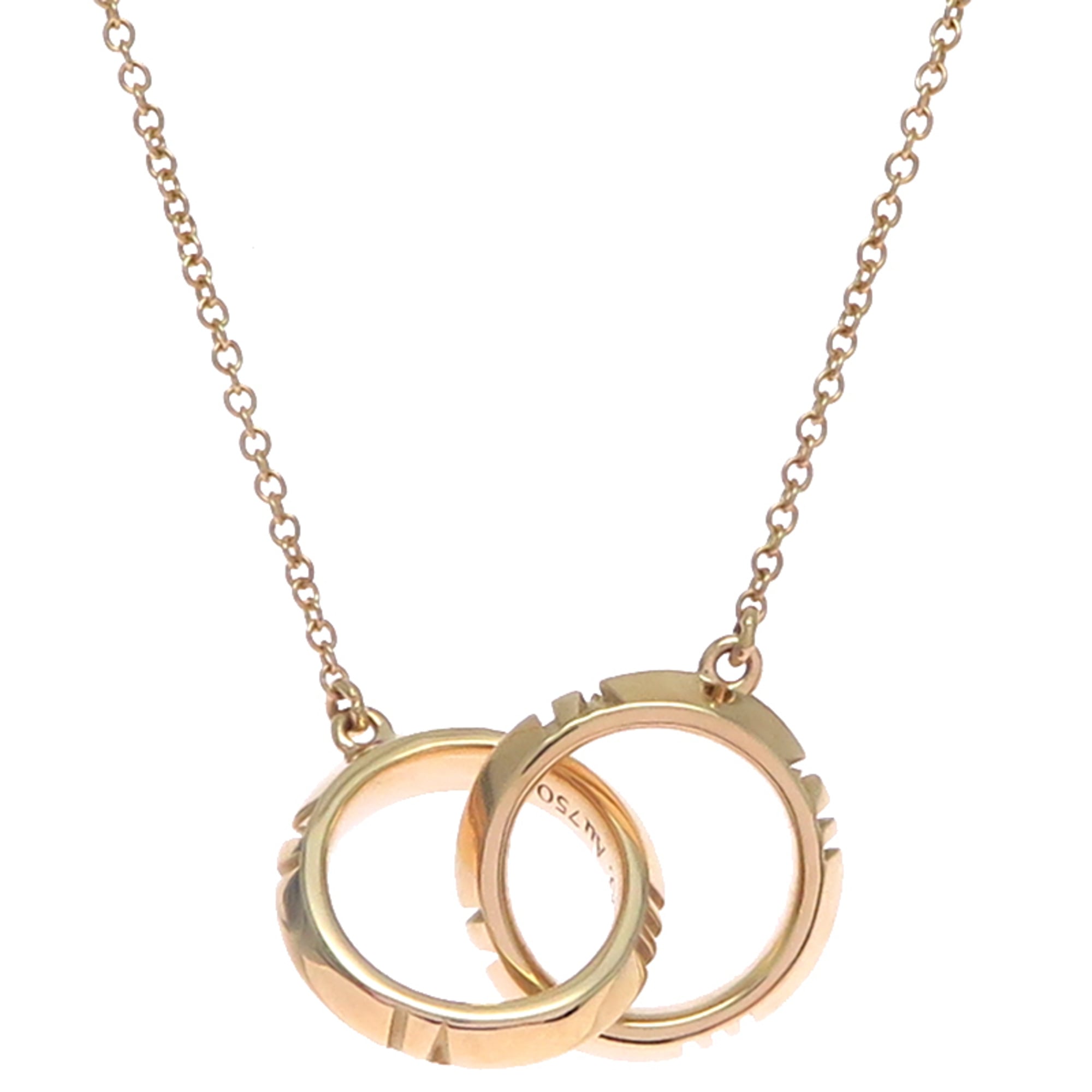 Tiffany & Co. Atlas X 750YG Women\'s Necklace, 750 Yellow Gold