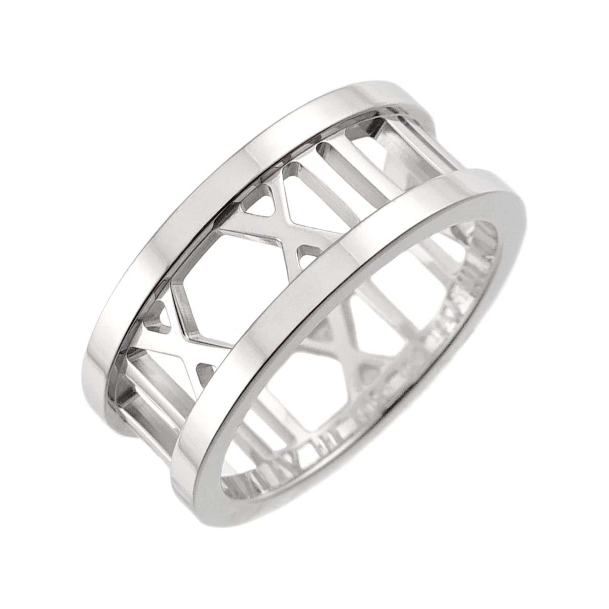 Tiffany & Co. Atlas Ring, 18K White Gold (750)