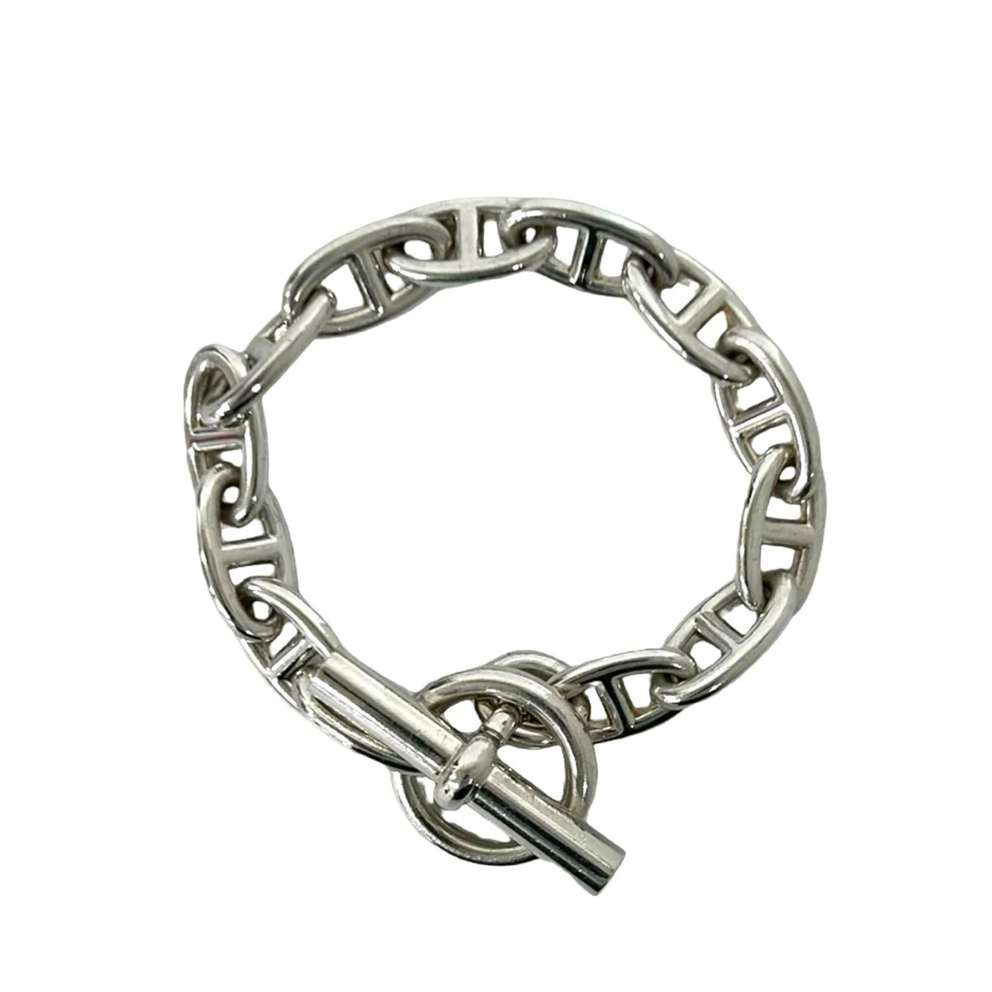 HERMES Chaine d\'Ancre GM 13-link Sterling Silver 925 Bracelet Chain Accessory 94001