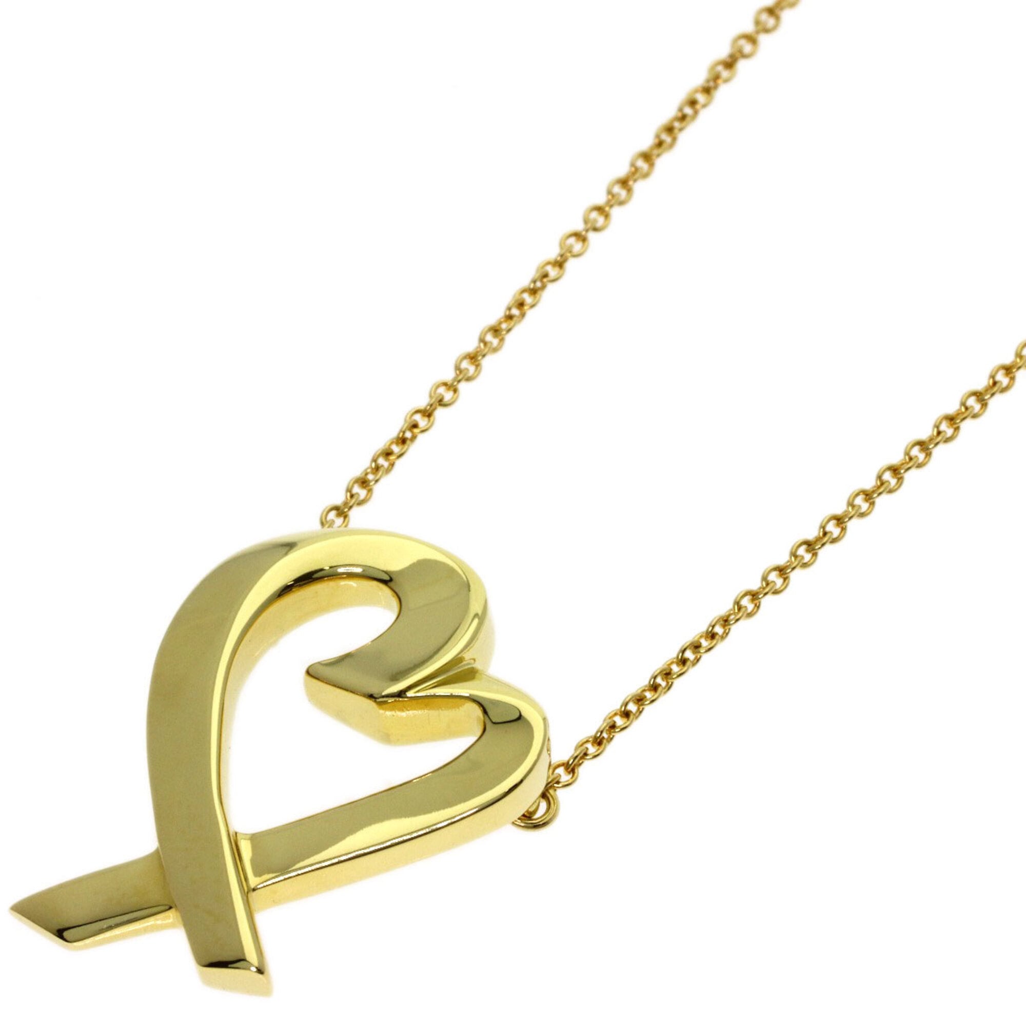 Tiffany & Co. Loving Heart Necklace, 18K Yellow Gold, Women\'s.