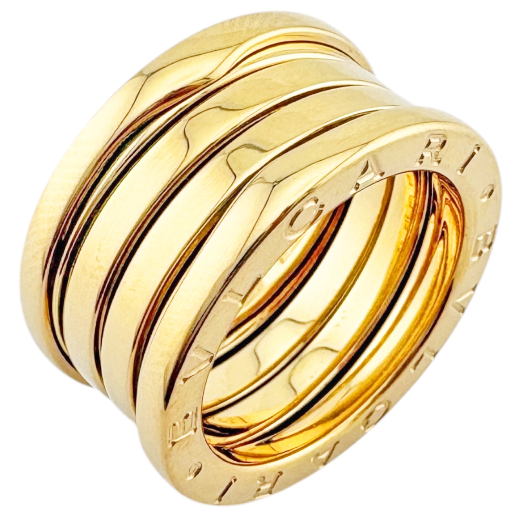 Bvlgari Bulgari B.zero1 4-band ring, 18K yellow gold, women\'s ring.
