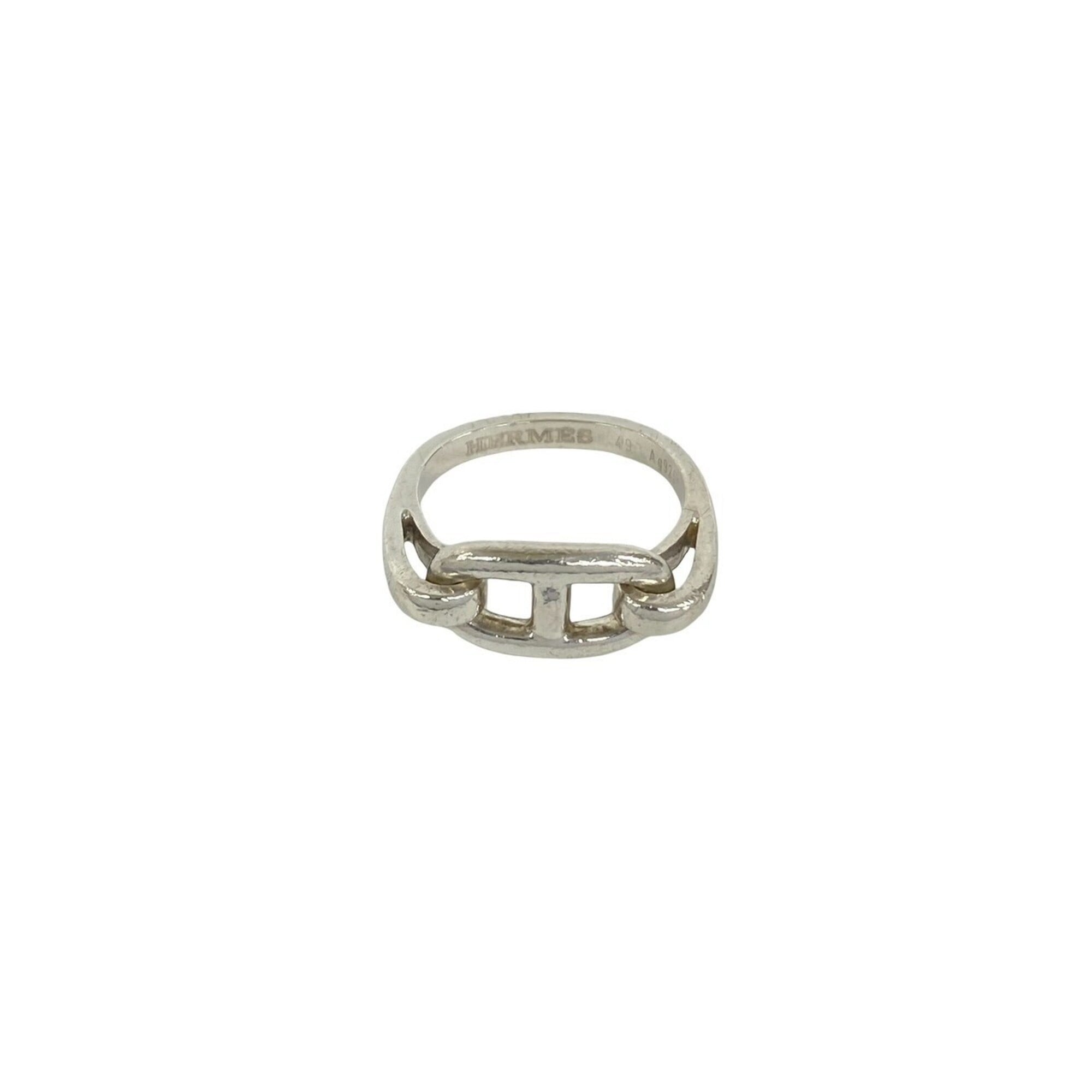 HERMES Chaine d\'Ancre Ring, Sterling Silver 925, Women\'s Accessory, Item No. 22284
