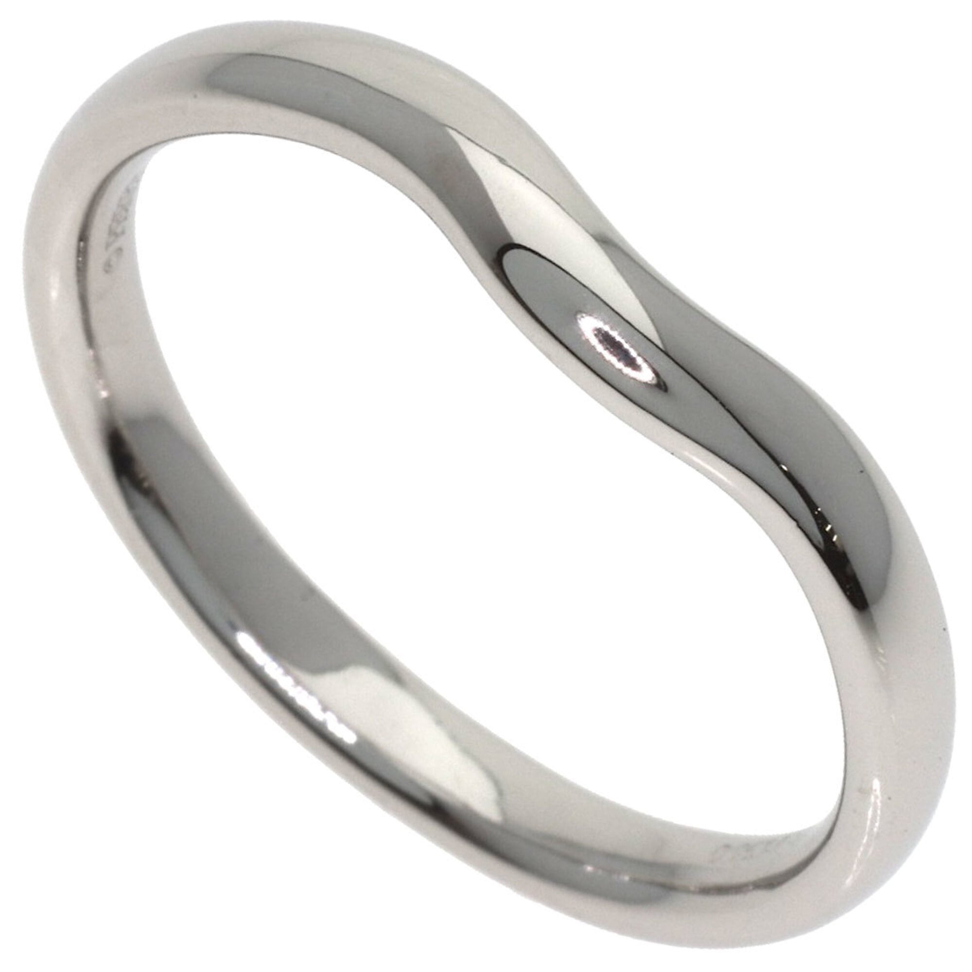 Tiffany & Co. Curved Band Ring, Platinum PT950, Women\'s Ring.