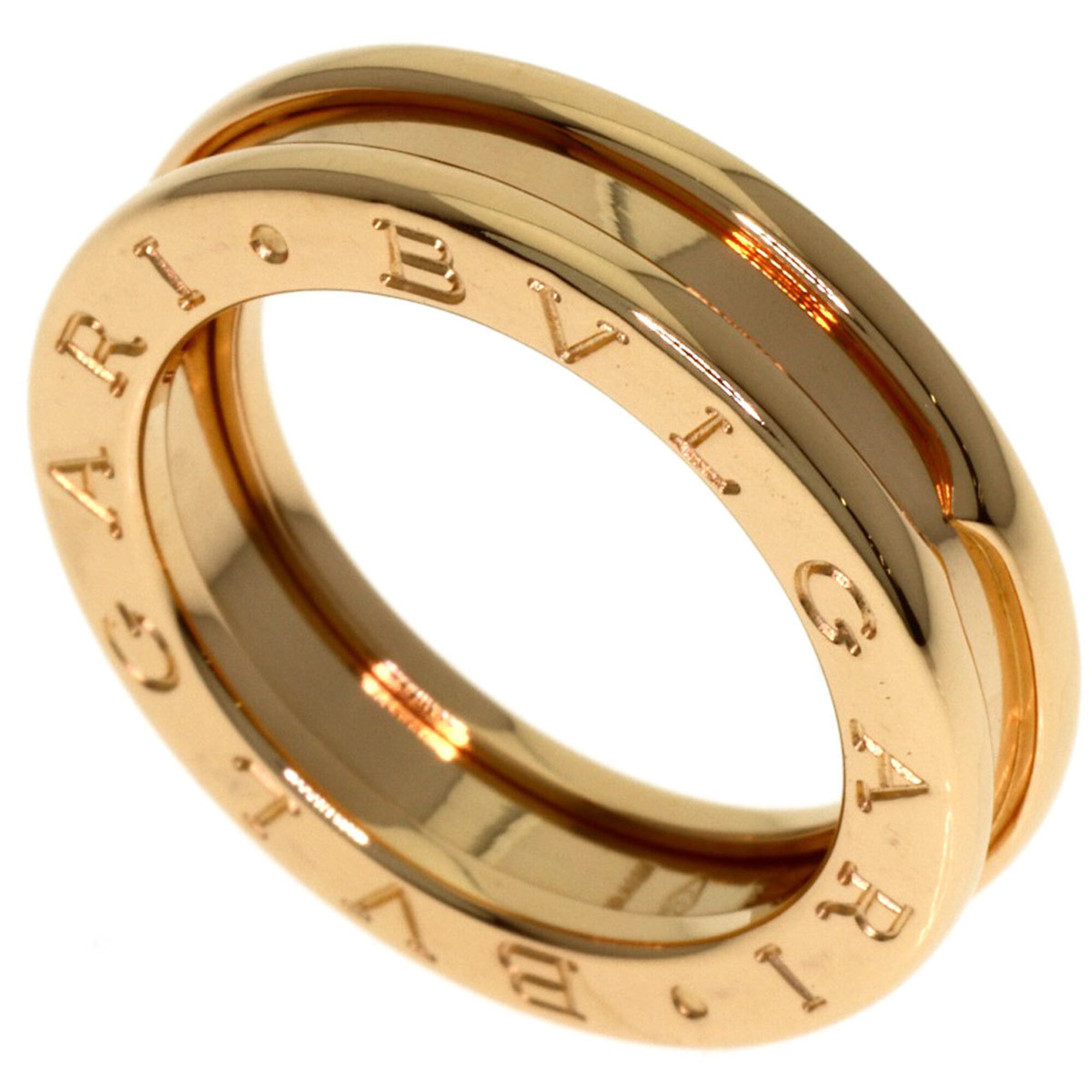 BVLGARI B-zero1 1-band ring, size 48, 18K pink gold, women\'s.