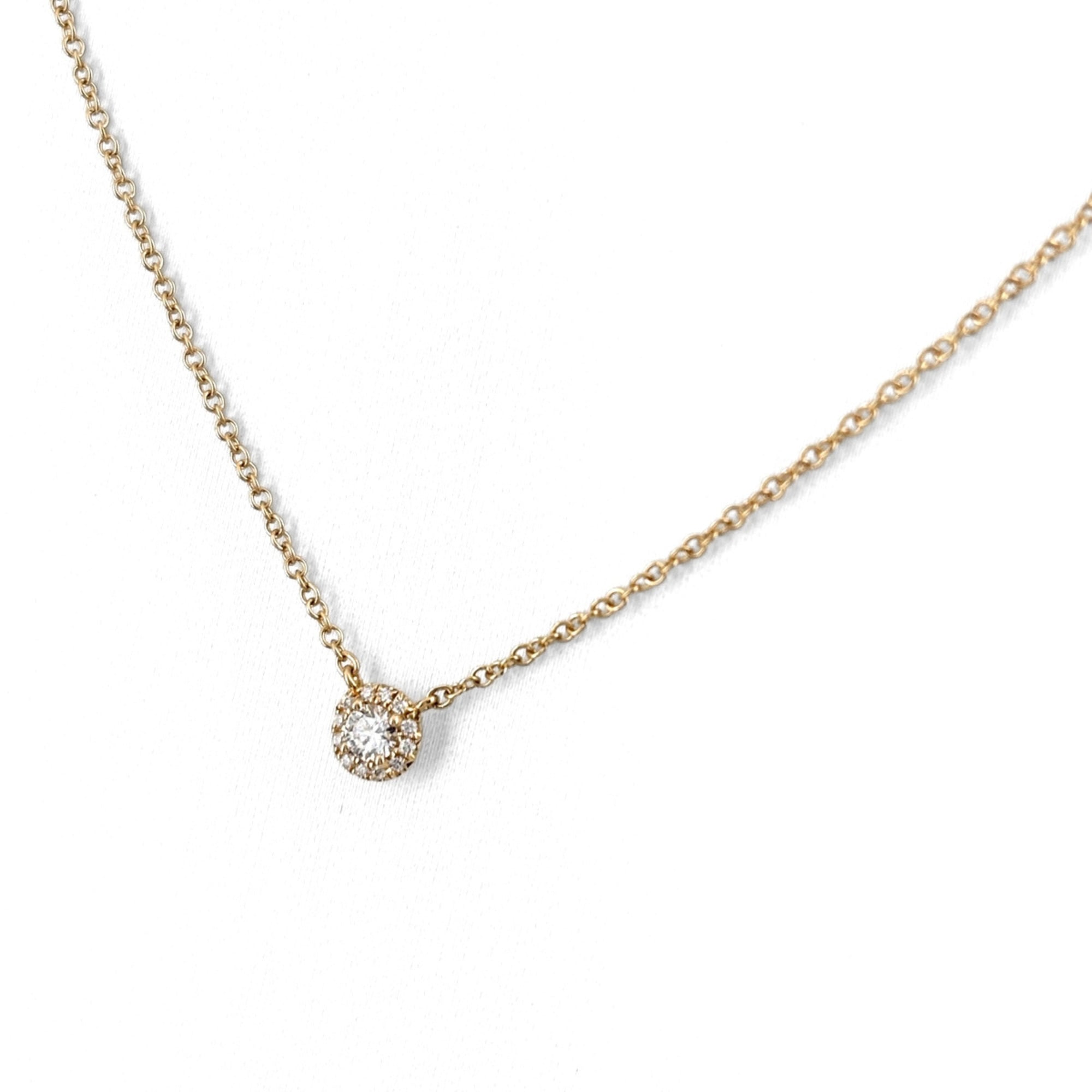 Tiffany & Co. Soleste Diamond Necklace, Pink Gold Pendant, 750 Women\'s.