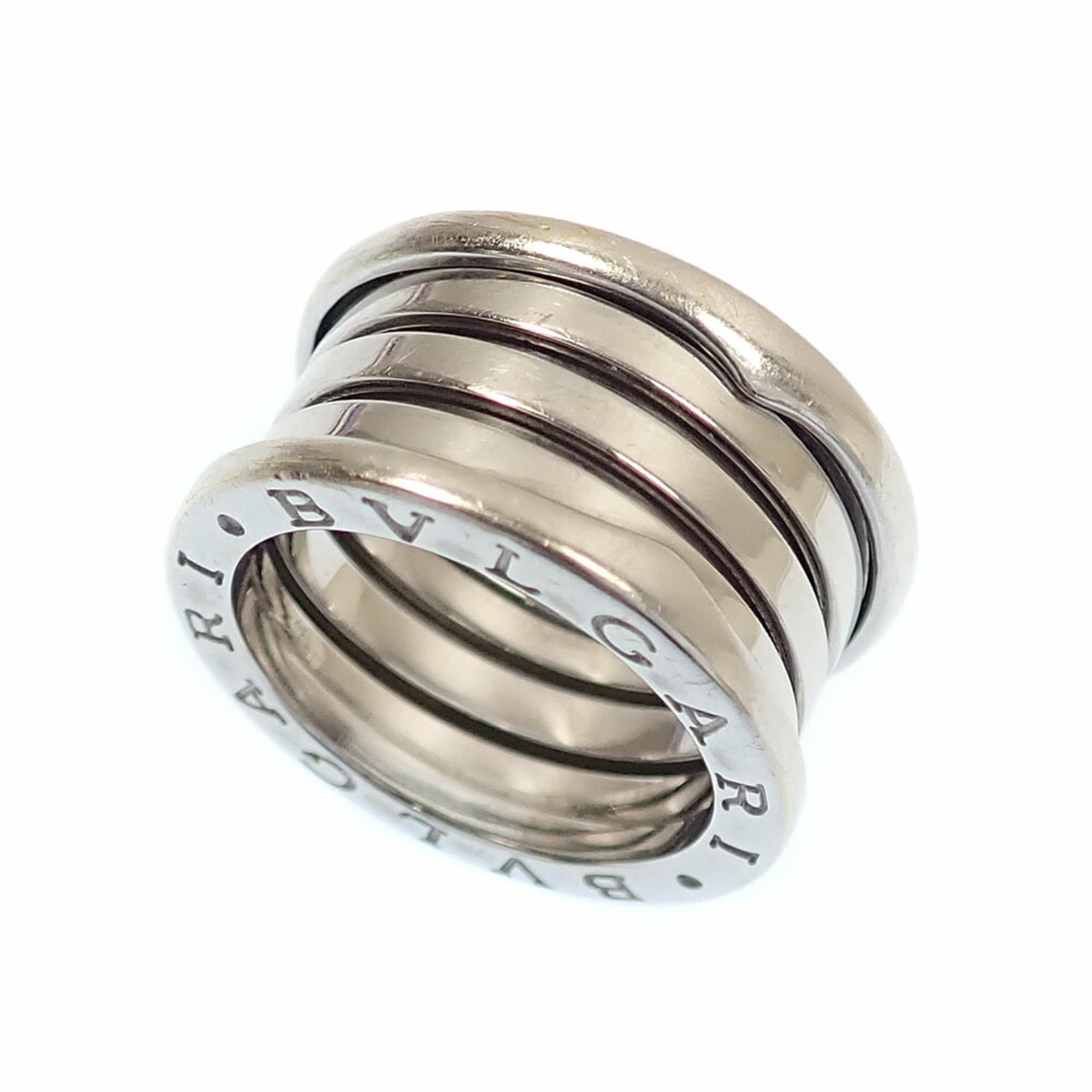 Bvlgari B.zero1 Ring for Women, 18K White Gold, Size 11 (#51), 10.9g, Gold 750, B-ZERO1