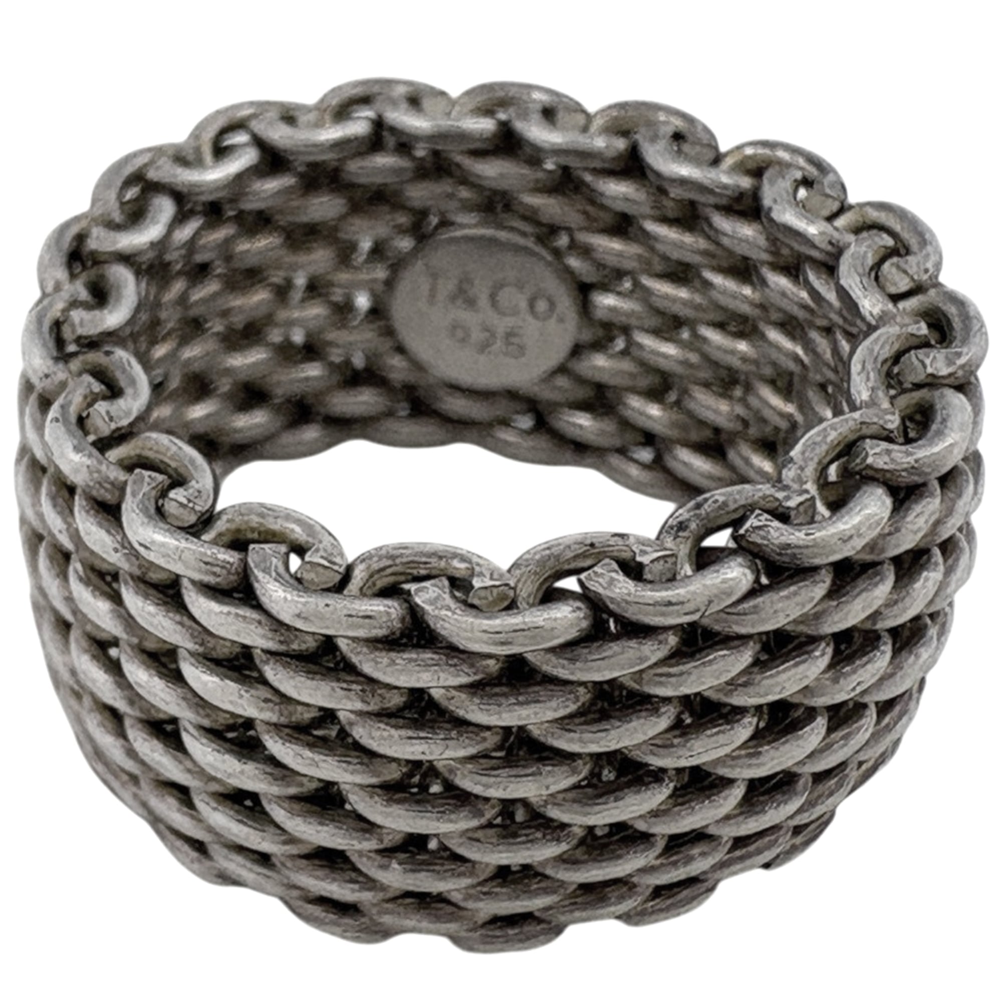 Tiffany & Co. Somerset Mesh Ring, Sterling Silver 925, Women\'s Ring