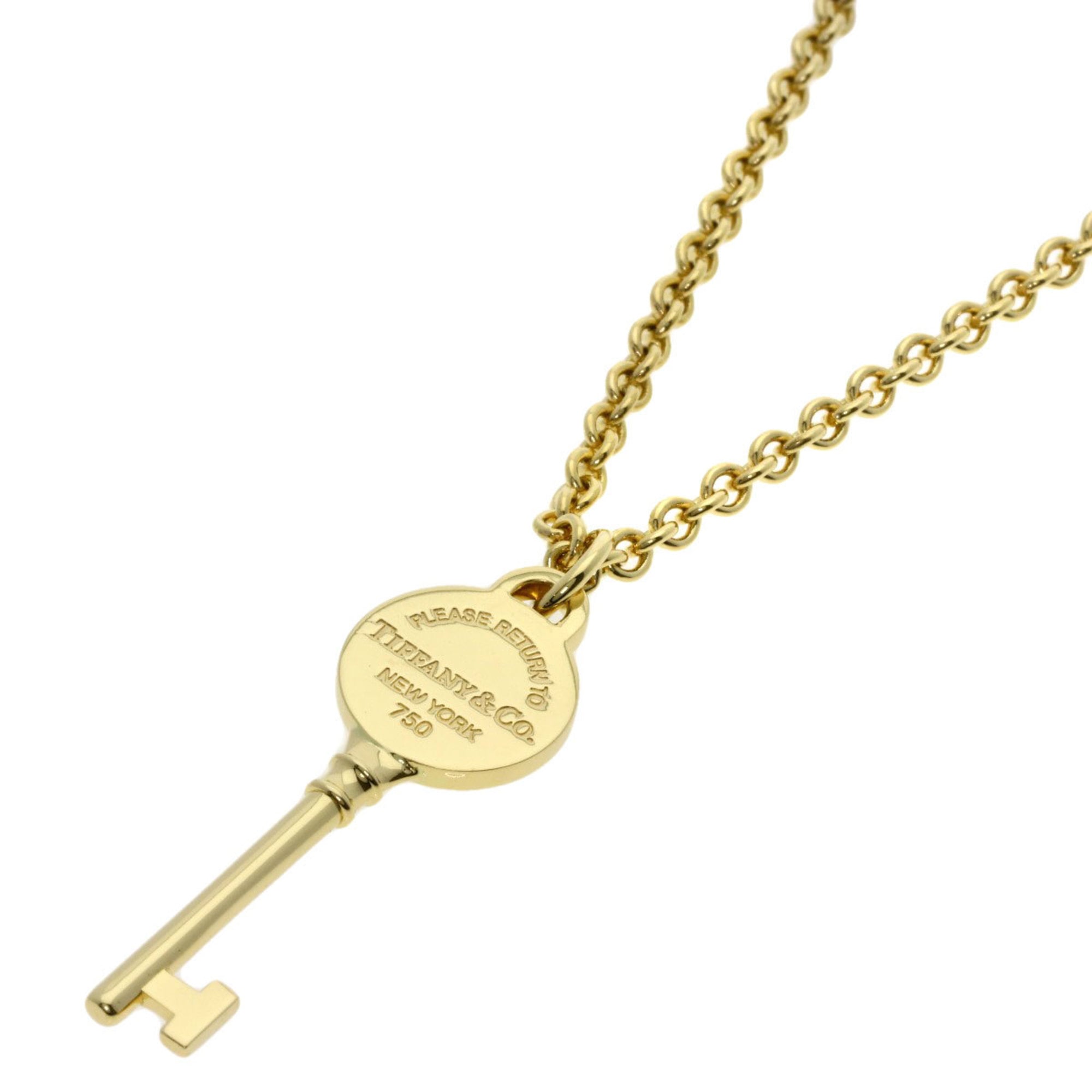 Tiffany & Co. Return to Key Necklace, 18K Yellow Gold, Women\'s.