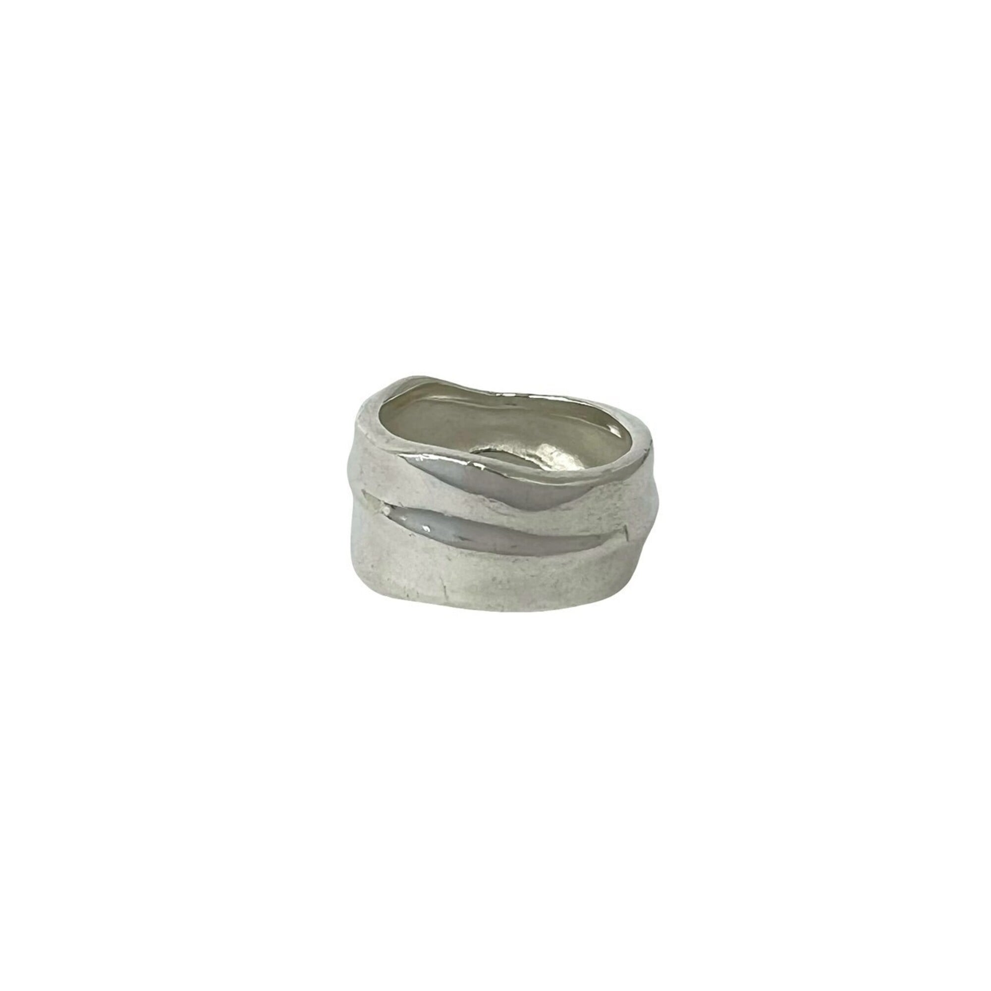 TIFFANY&Co. Tiffany Vintage Wide Leaf Ring, Sterling Silver 925, Accessory, 31911