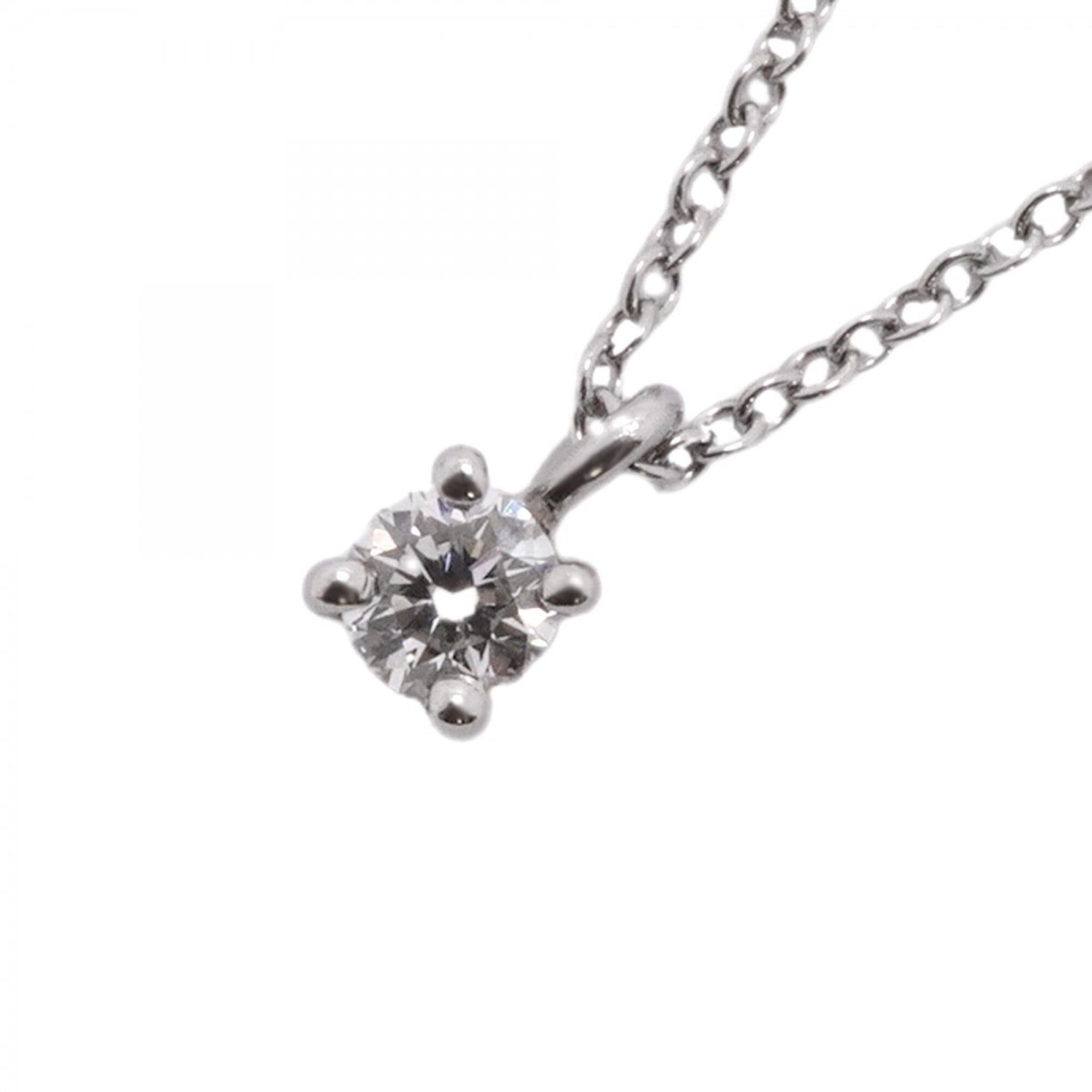 Tiffany & Co. Solitaire Necklace, 1PD (One Diamond), Platinum 950, Ladies\'