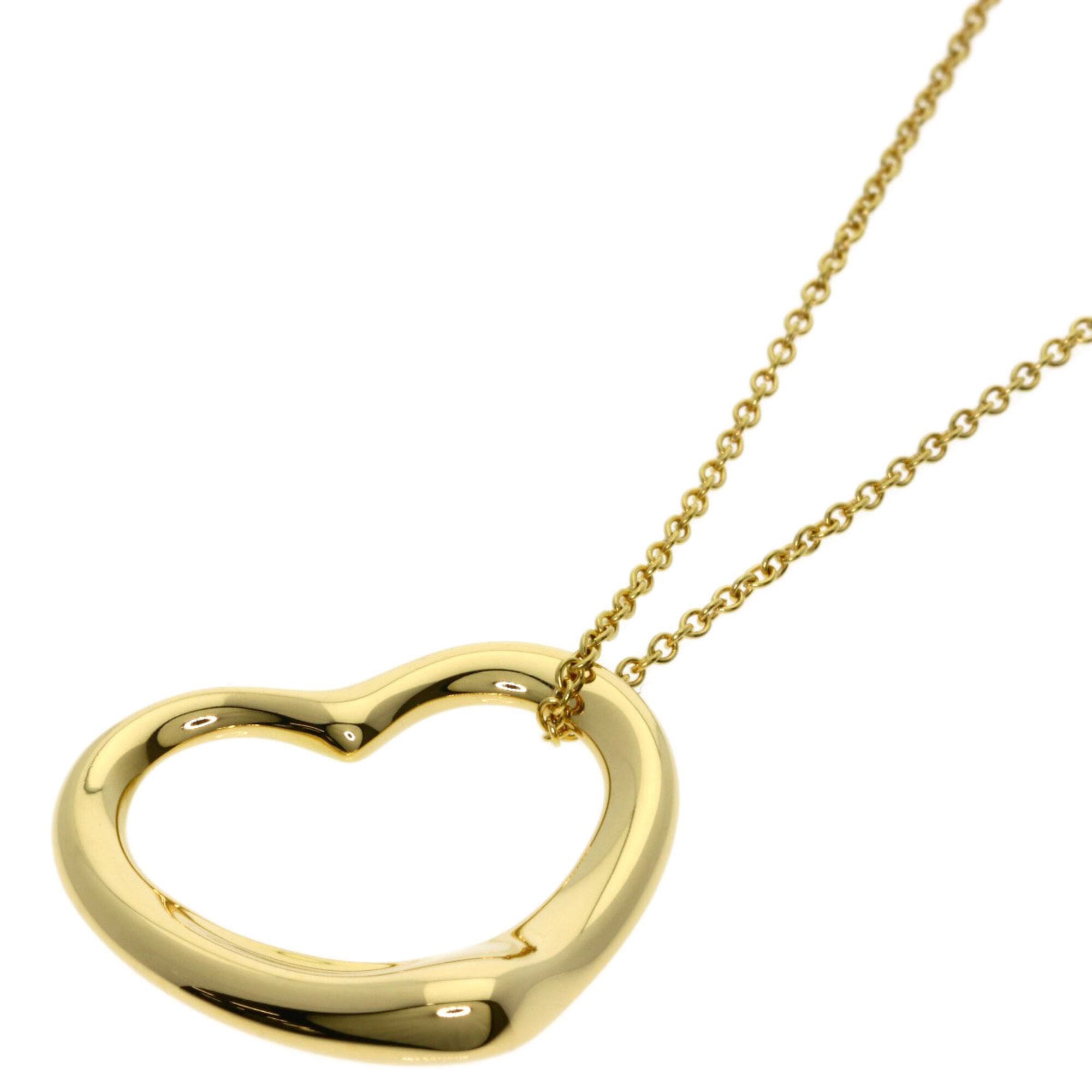 Tiffany & Co. Open Heart Necklace, 18K Yellow Gold, Women\'s.