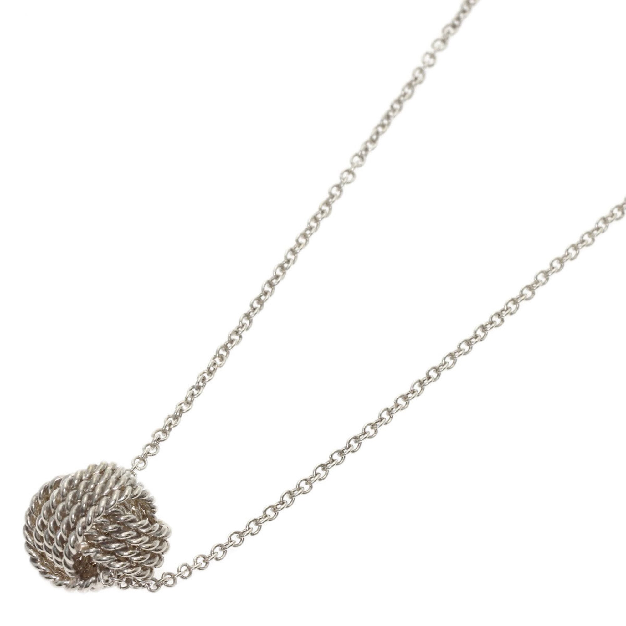 Tiffany & Co. Somerset Mesh Ball Necklace, Silver, Women\'s.