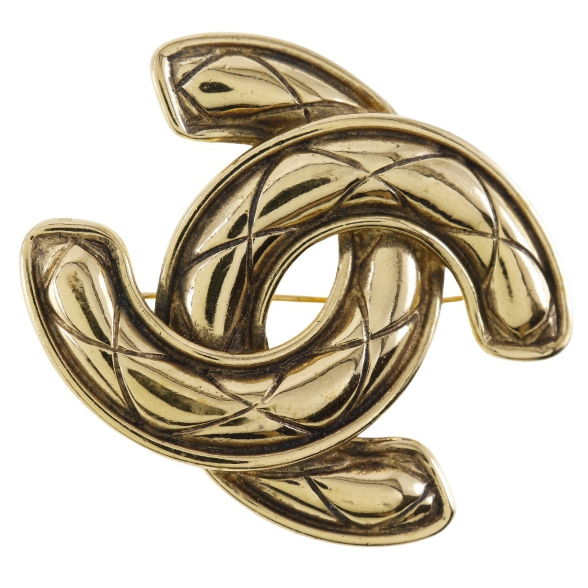 CHANEL COCO Mark Brooch Gold Plated Approx. 37.3g Women\'s I111624066