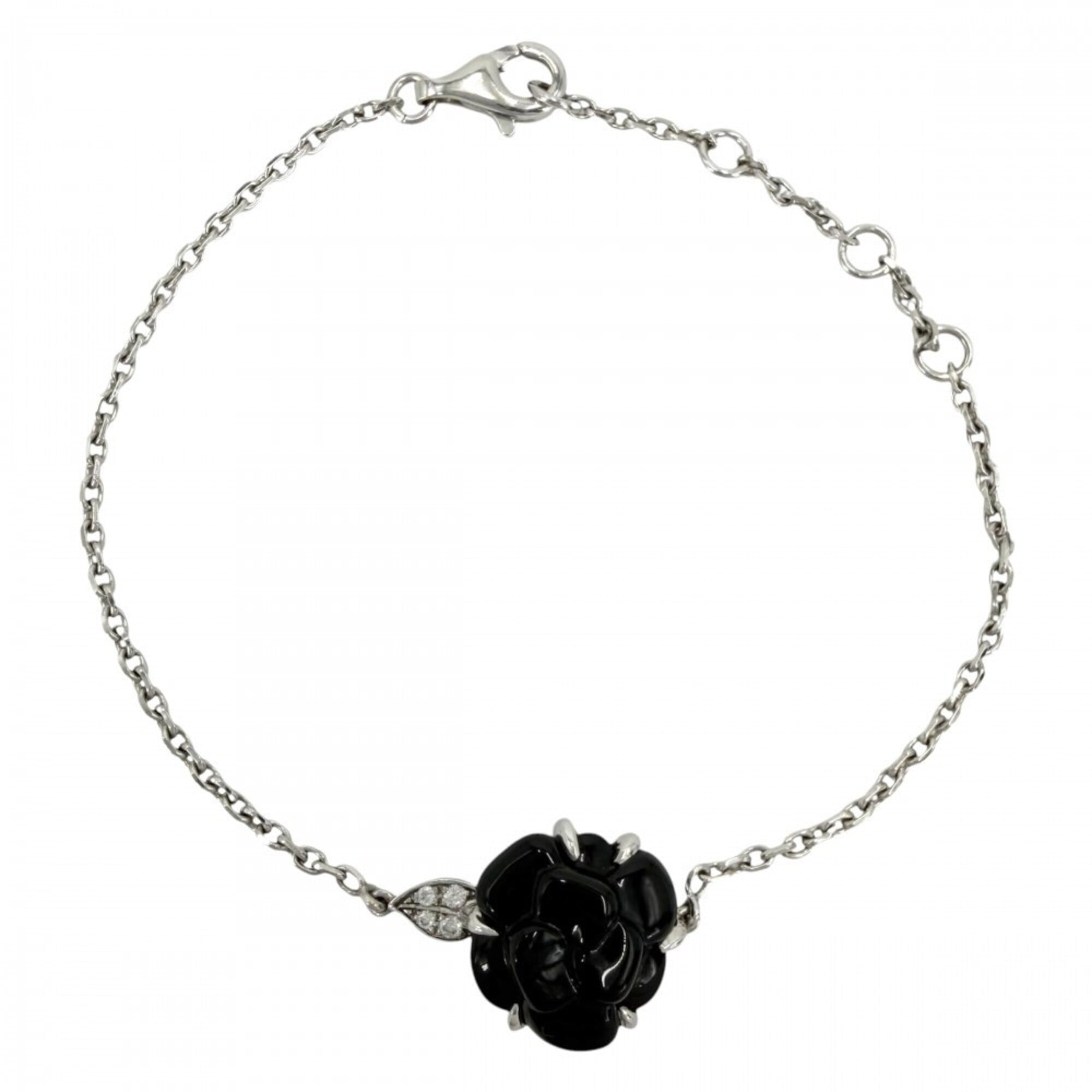 Chanel Bracelet for Women, Camellia Collection, Chain Accessory, Adjustable, 18K White Gold (750), D