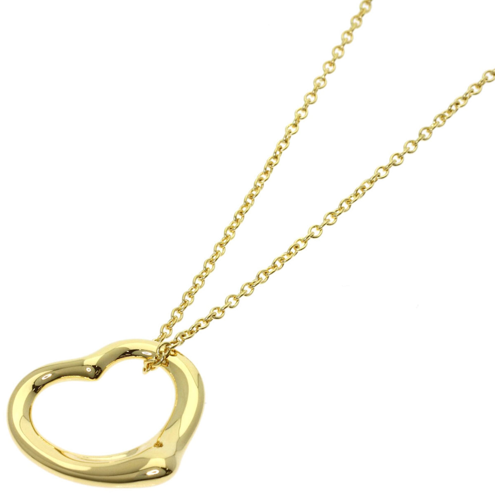 Tiffany & Co. Open Heart Necklace, 18K Yellow Gold, Women\'s.